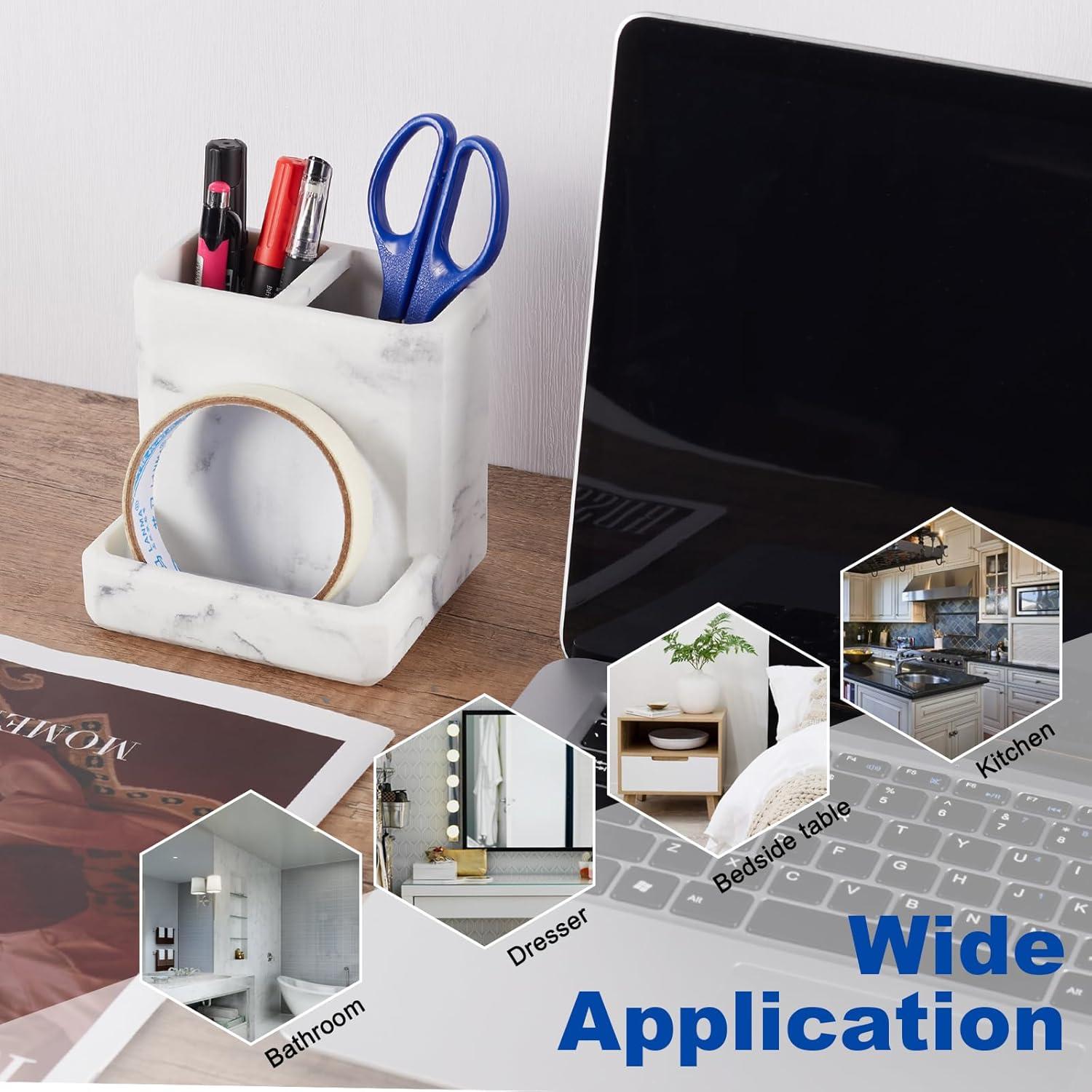 Soporte para Cepillos de Dientes SZYRL de Resina 3 Compartimentos