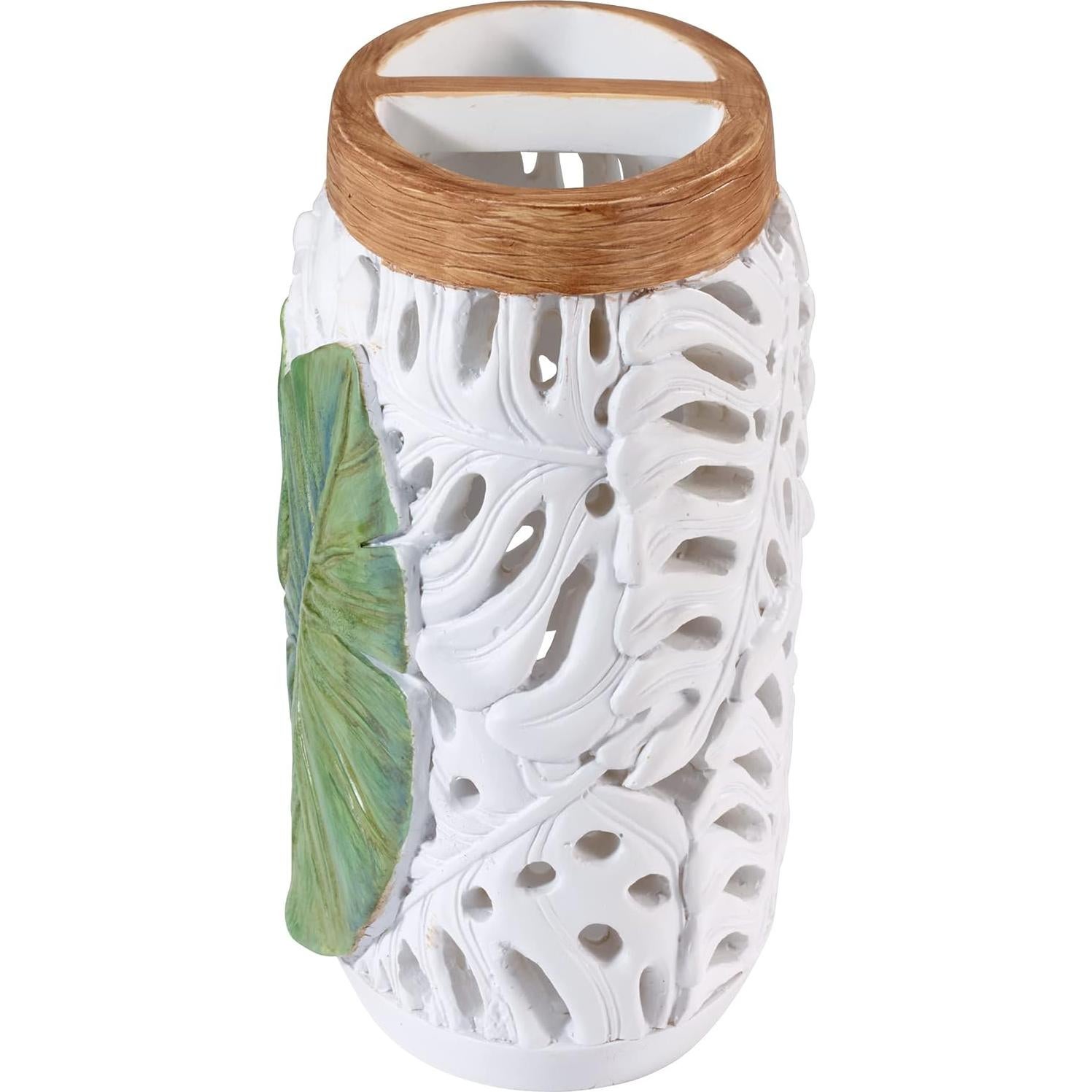 Soporte para Cepillos de Dientes Avanti Viva Palm - Resina Verde