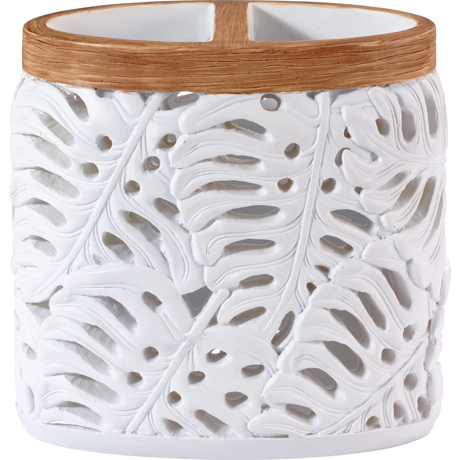 Soporte para Cepillos de Dientes Avanti Viva Palm - Resina Verde