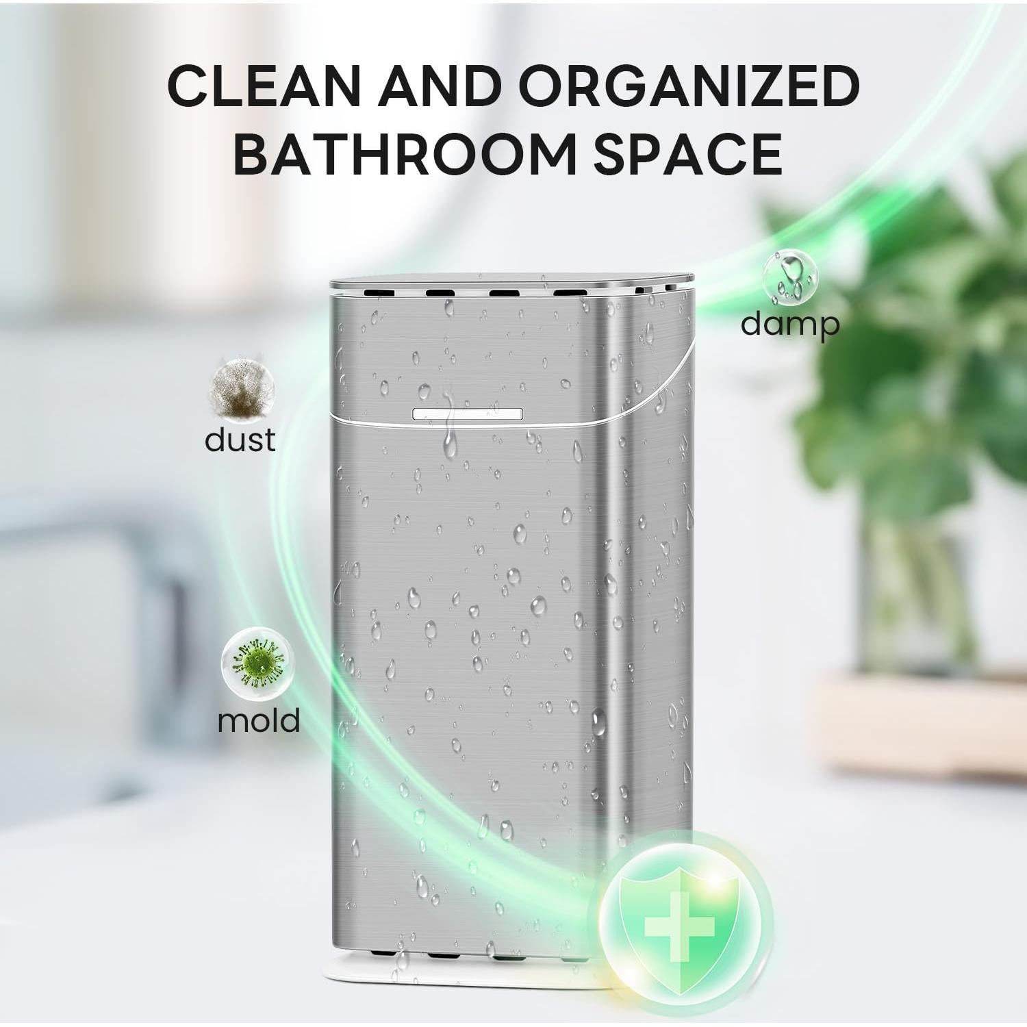 Soporte para Cepillos de Dientes Eléctricos GFWARE Plateado