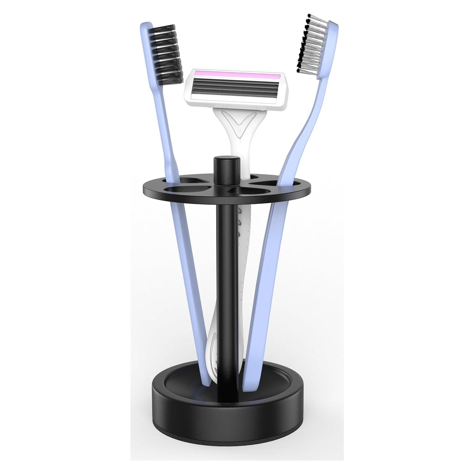 Soporte para Cepillos de Dientes Oasiteege Negro Ventilado