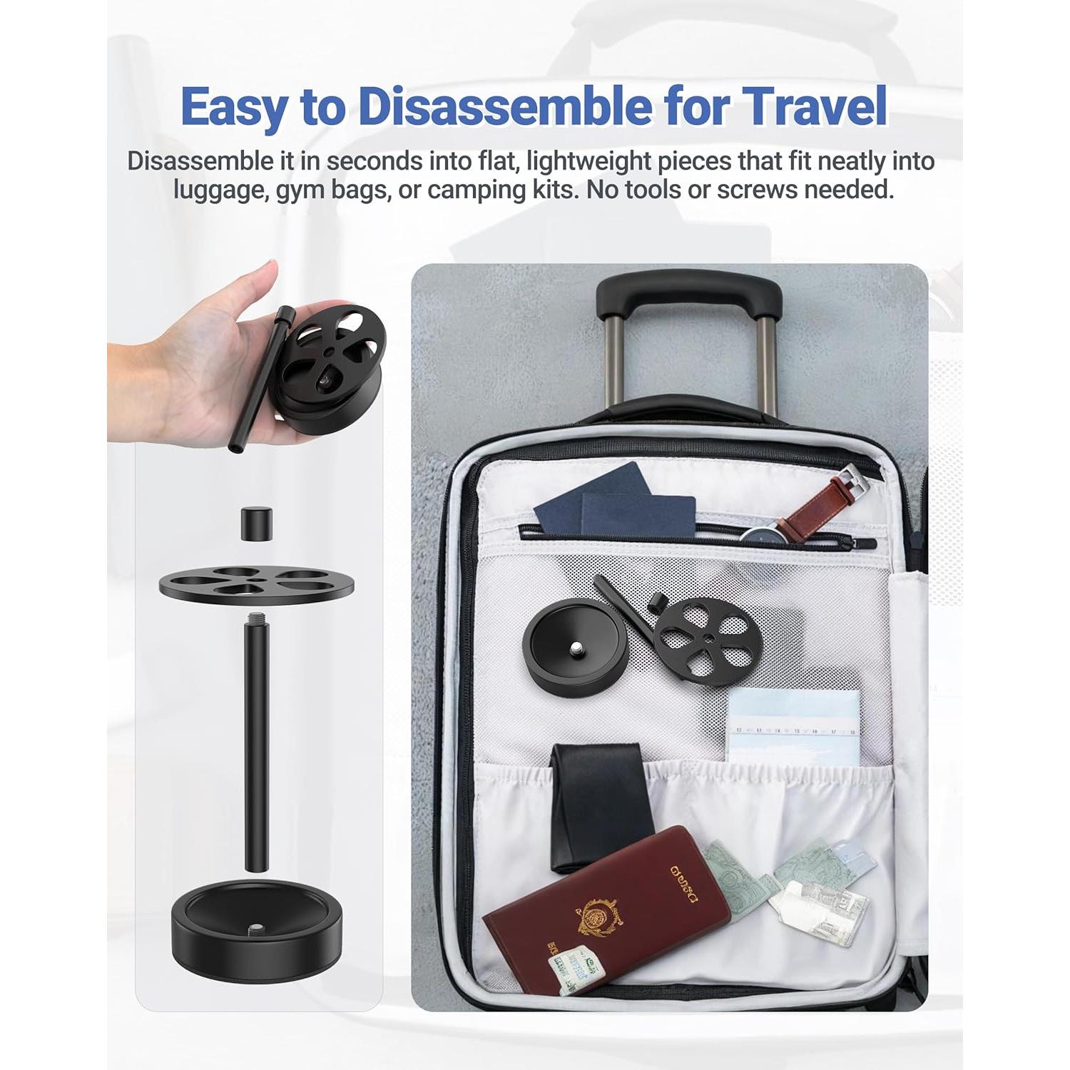 Soporte para Cepillos de Dientes Oasiteege Negro Ventilado