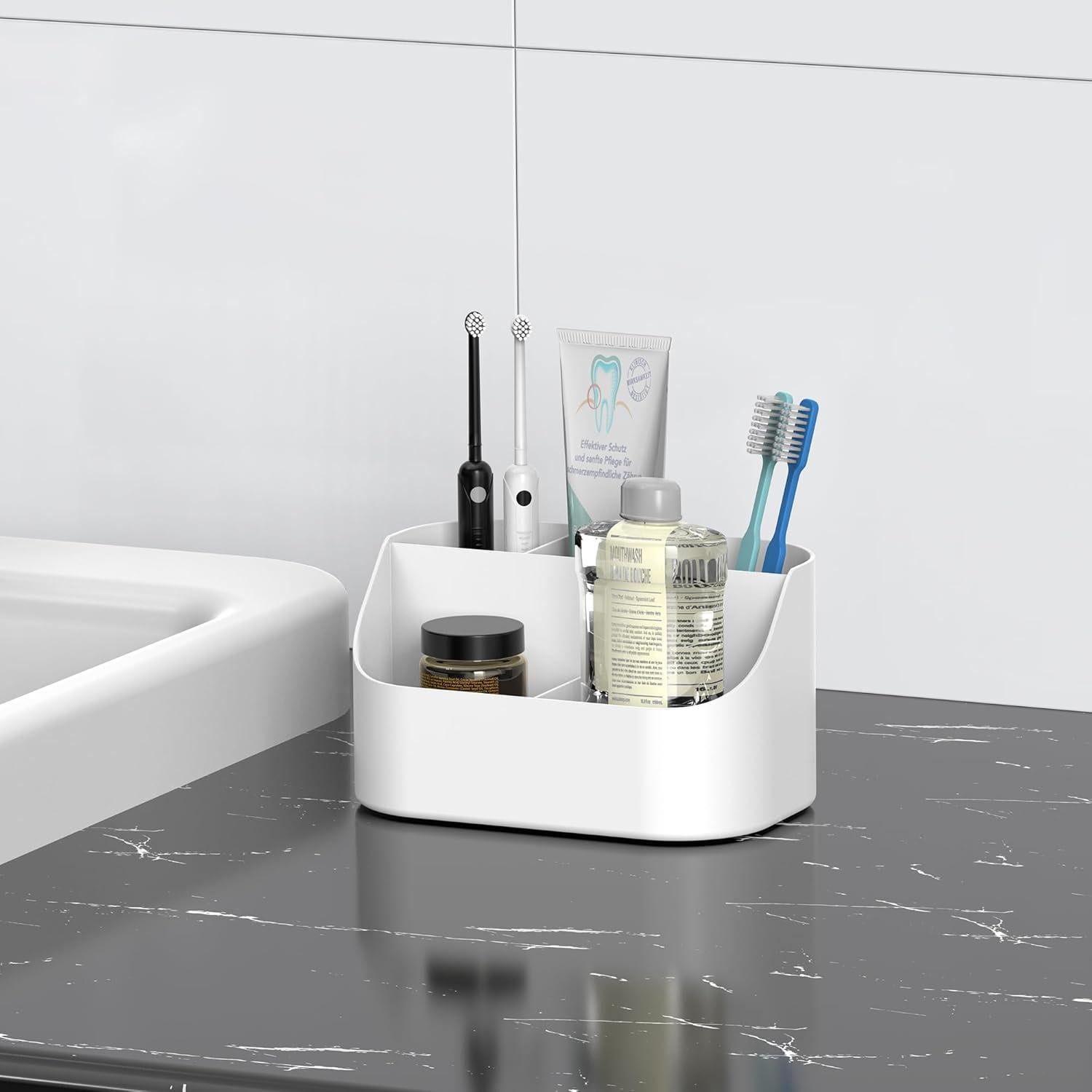 Soporte para Cepillos de Dientes Oasiteege Blanco 5 Compartimentos