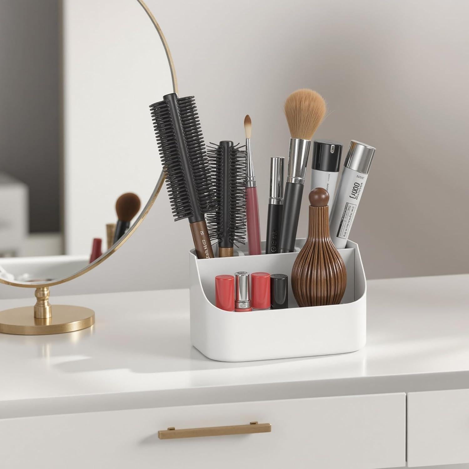 Soporte para Cepillos de Dientes Oasiteege Blanco 5 Compartimentos