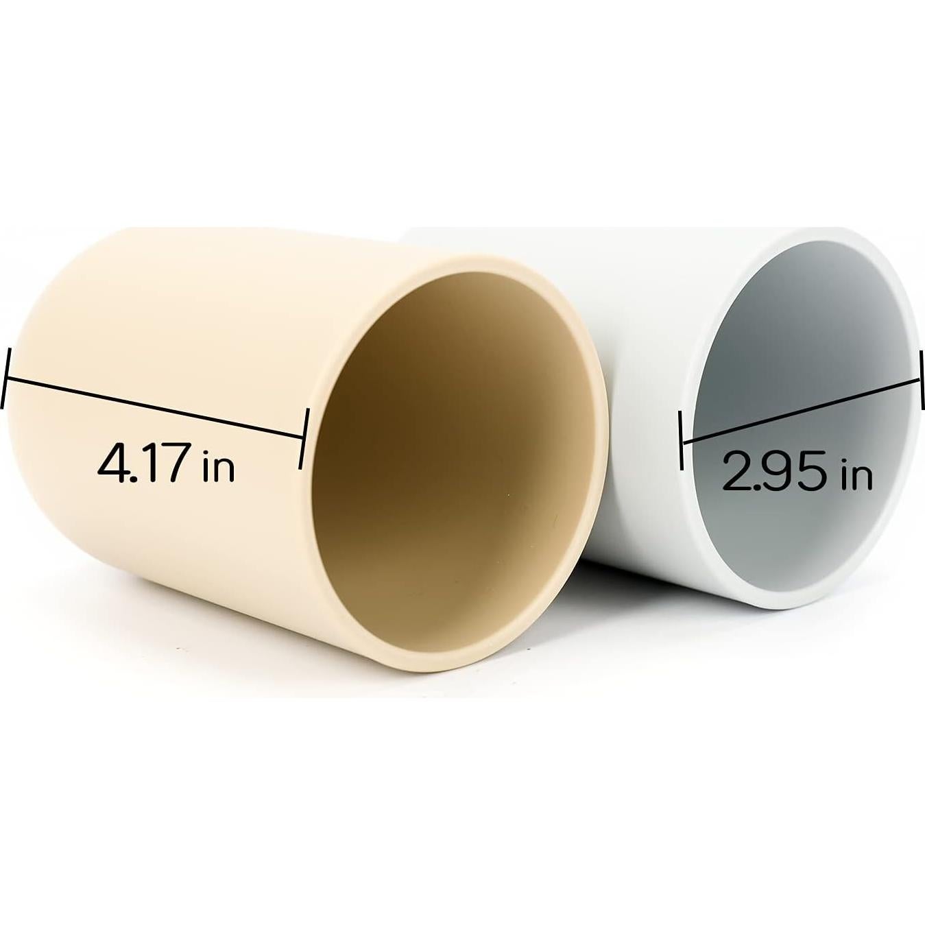 Soporte de Cepillo de Dientes ENTERLIFE Beige 350ml Plástico