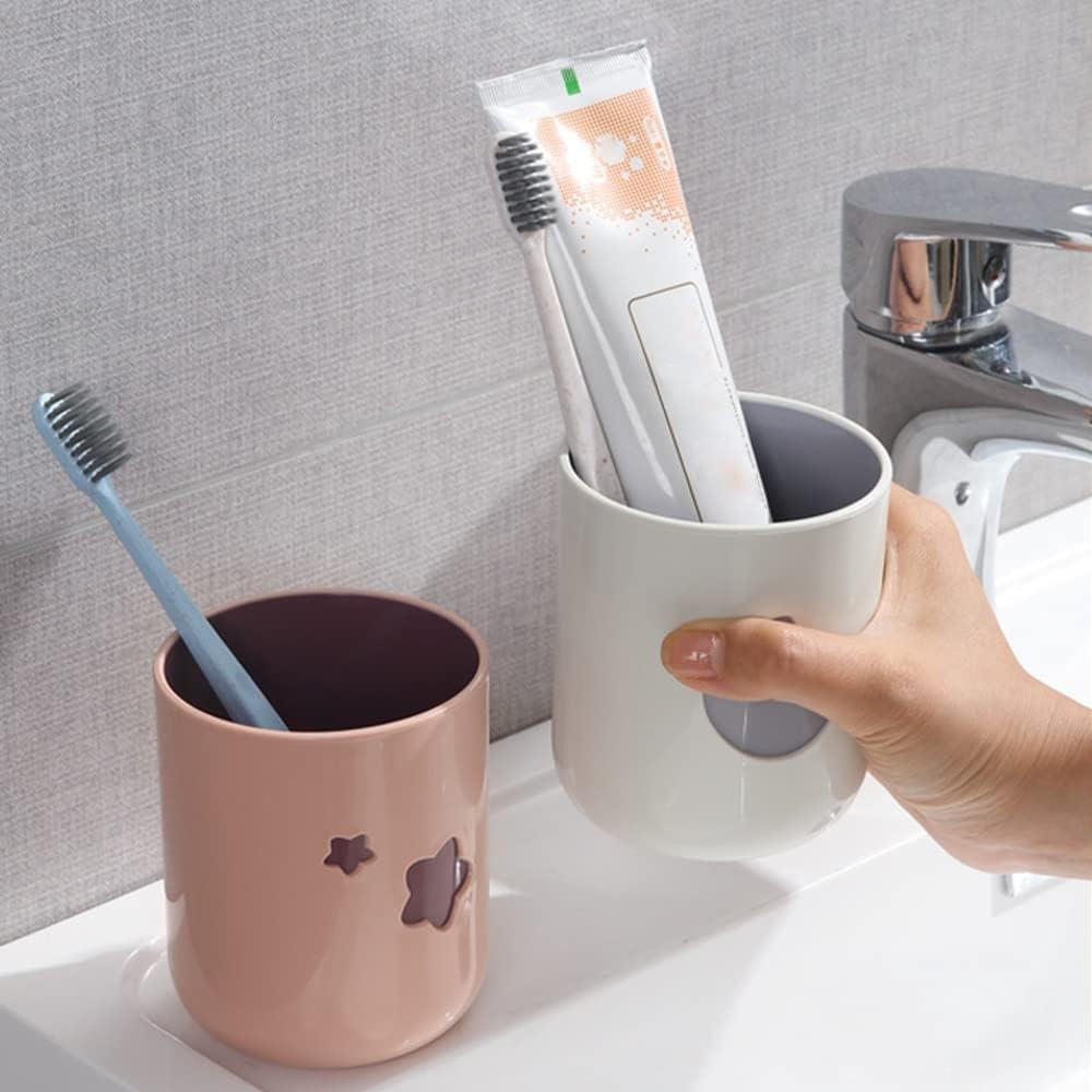 Juego de 2 Tazas de Cepillo de Dientes Khanjuan Luna y Estrellas 400ml