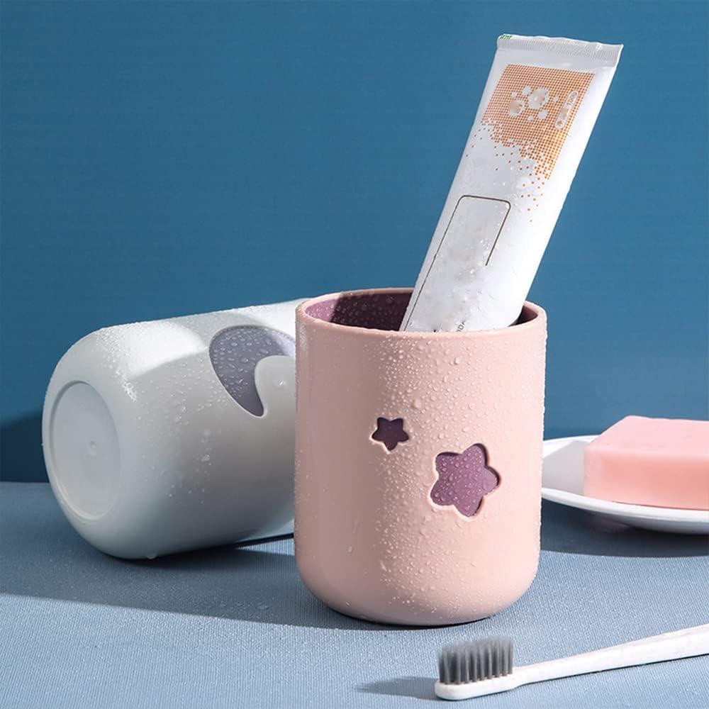 Juego de 2 Tazas de Cepillo de Dientes Khanjuan Luna y Estrellas 400ml