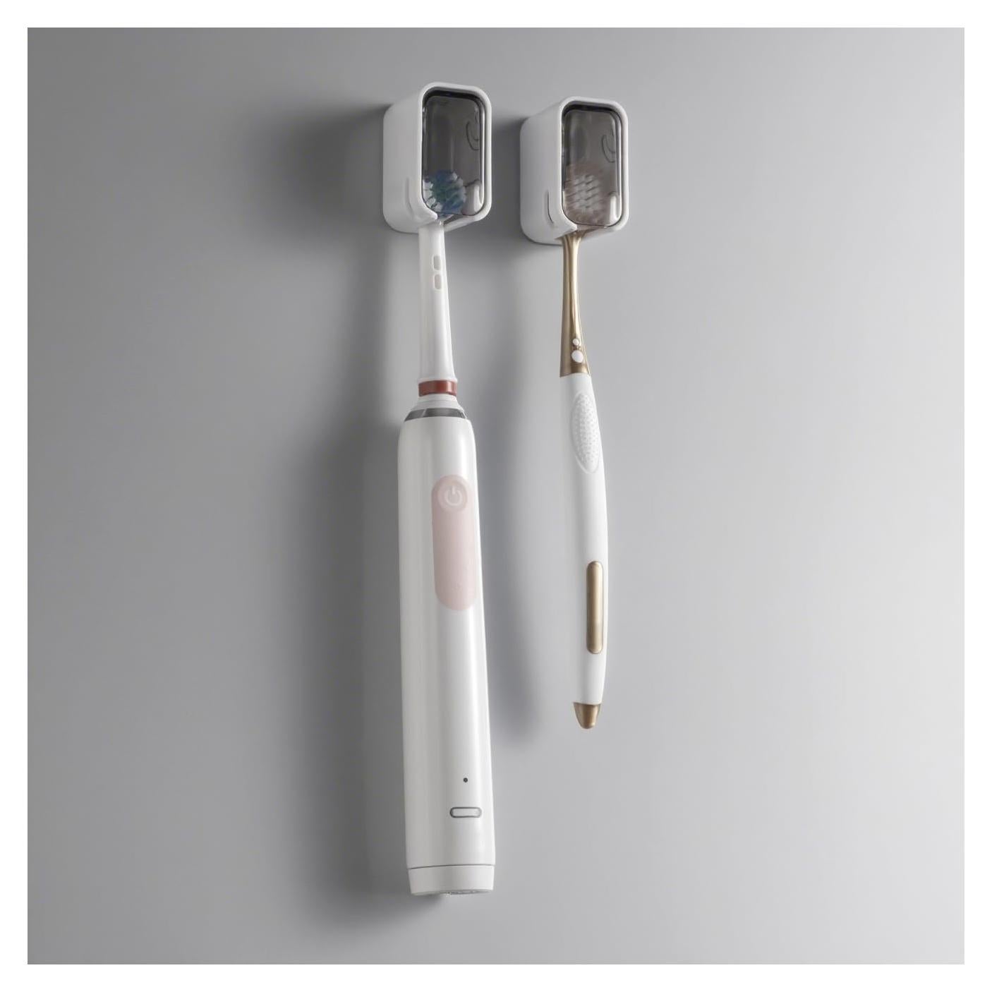 Soporte de Cepillo de Dientes TASEVO Mini Montado en Pared 2PCS