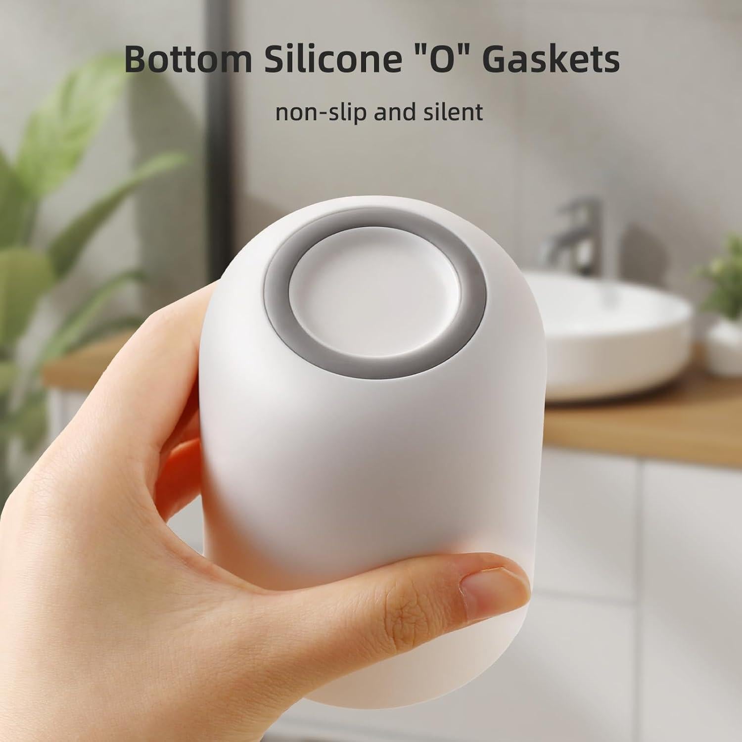 Vaso para Cepillos de Dientes VNYIFAN Blanco 2 PCS Reutilizable