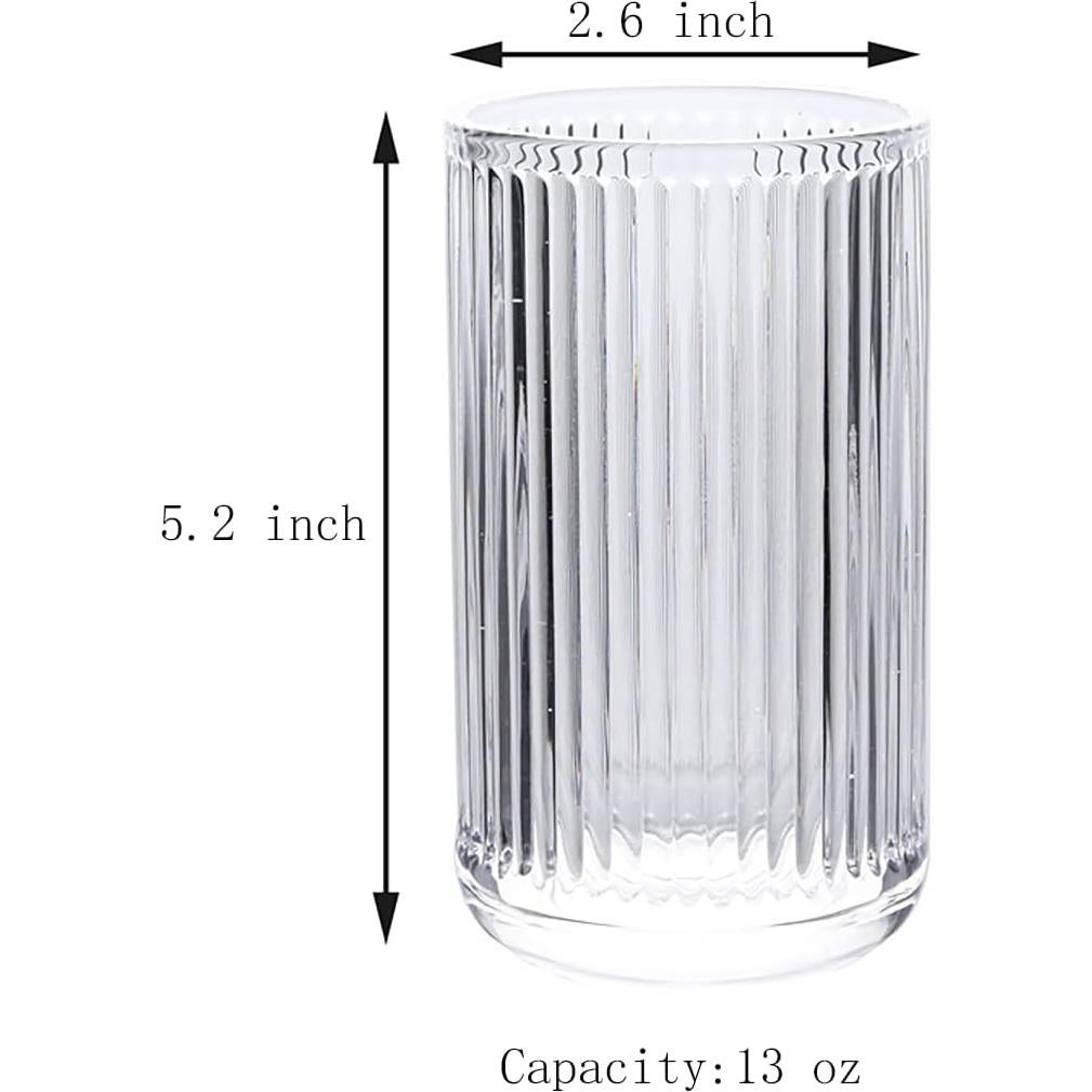 Set de 2 Vasos de Vidrio Gaolinci para Baño 6.6 cm