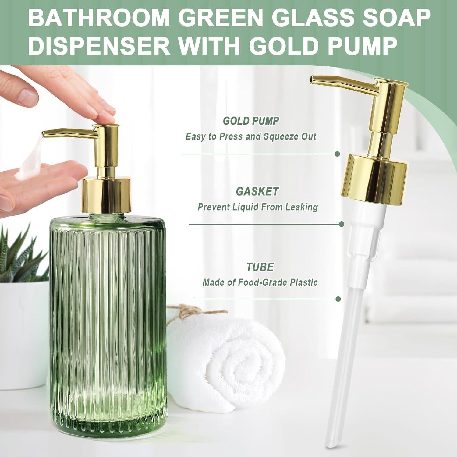 Juego de Accesorios de Baño Verde KASUNTING 4 Piezas
