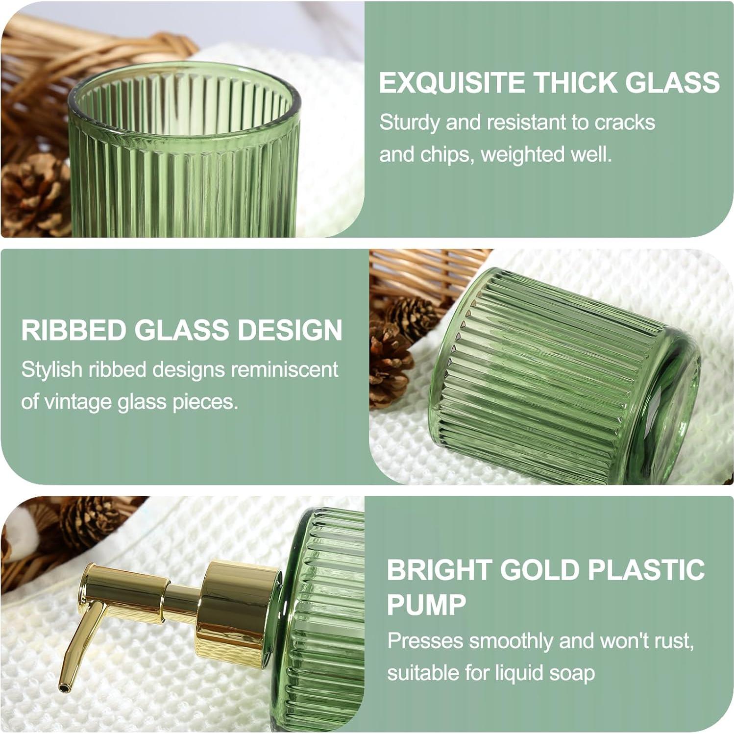 Juego de Accesorios de Baño Verde KASUNTING 4 Piezas