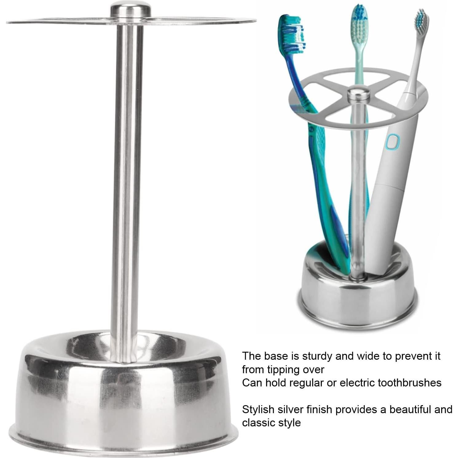 Soporte para Cepillos de Dientes de Acero Inoxidable OUKENS