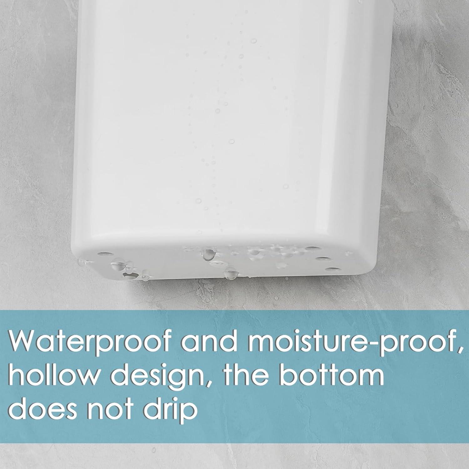 Soporte de Cepillo de Dientes LUEXBOX Blanco Montaje en Pared