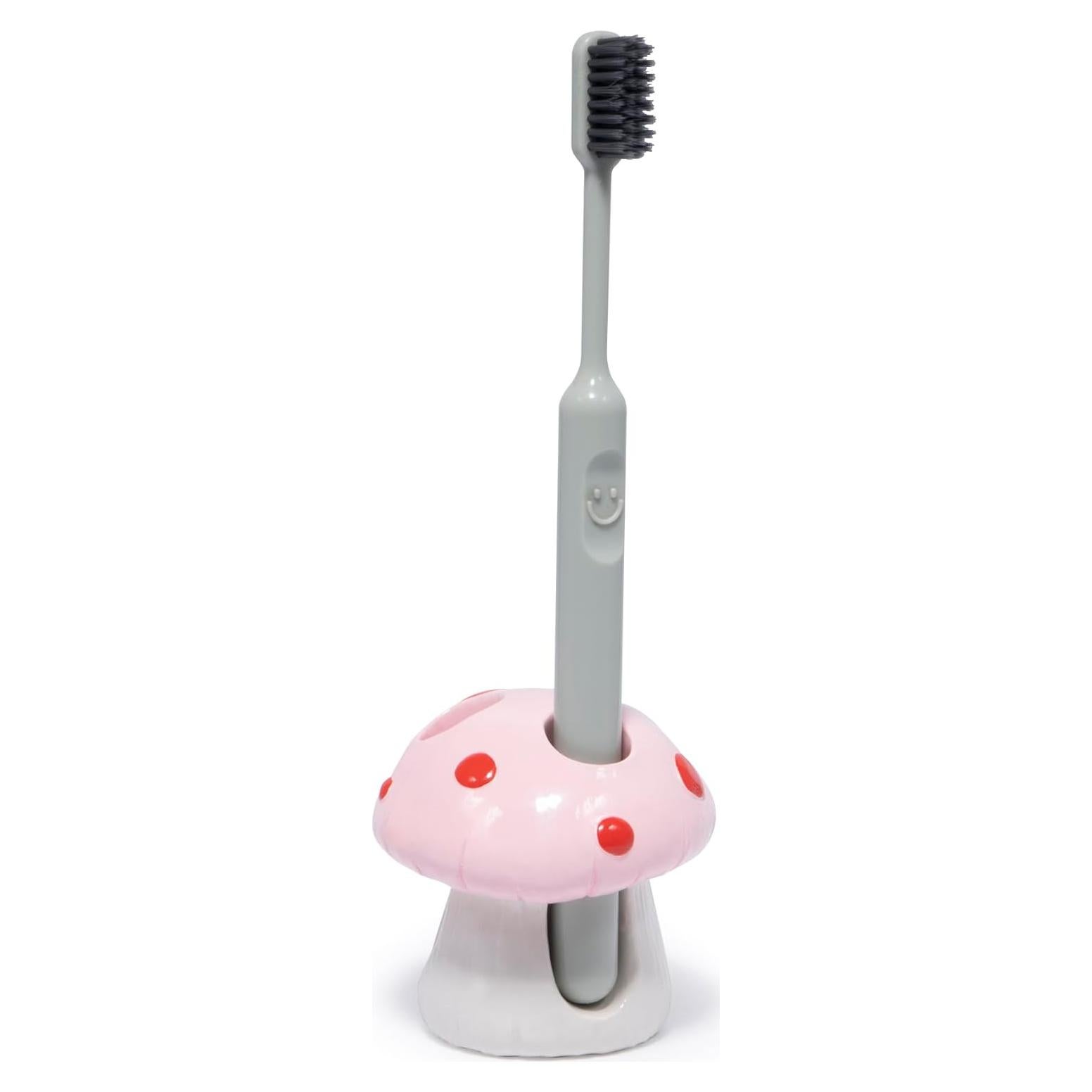 Soporte para Cepillos de Dientes Hodao Kids Hongo Rosa 3 Agujeros