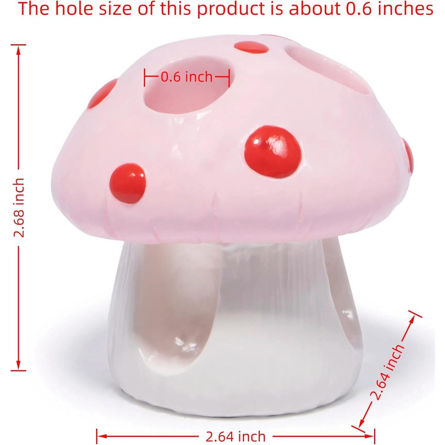 Soporte para Cepillos de Dientes Hodao Kids Hongo Rosa 3 Agujeros