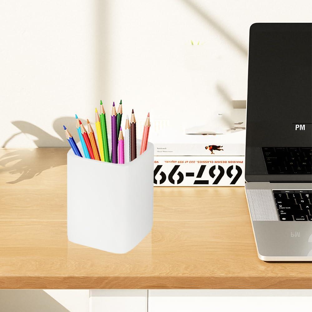 Soporte para Cepillos de Dientes Cerámica Louie Silna Blanco 8x9cm