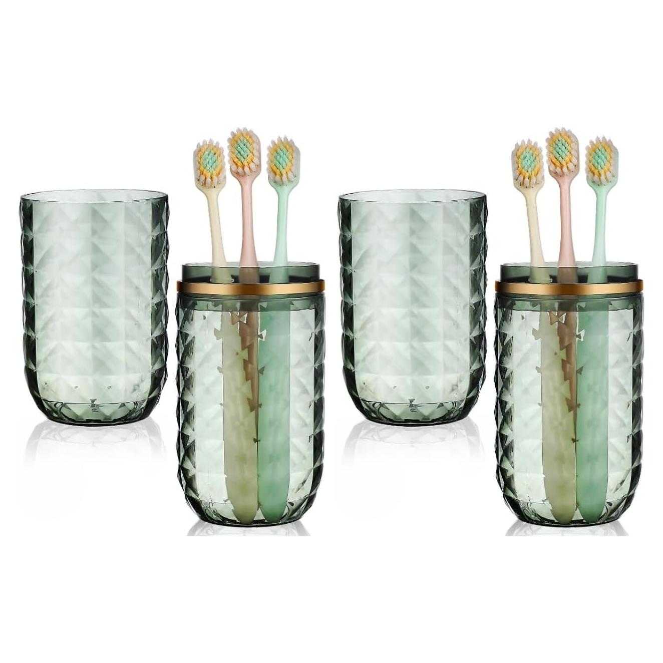 Estuche de cepillo de dientes Didiseaon verde portátil 21.84 cm