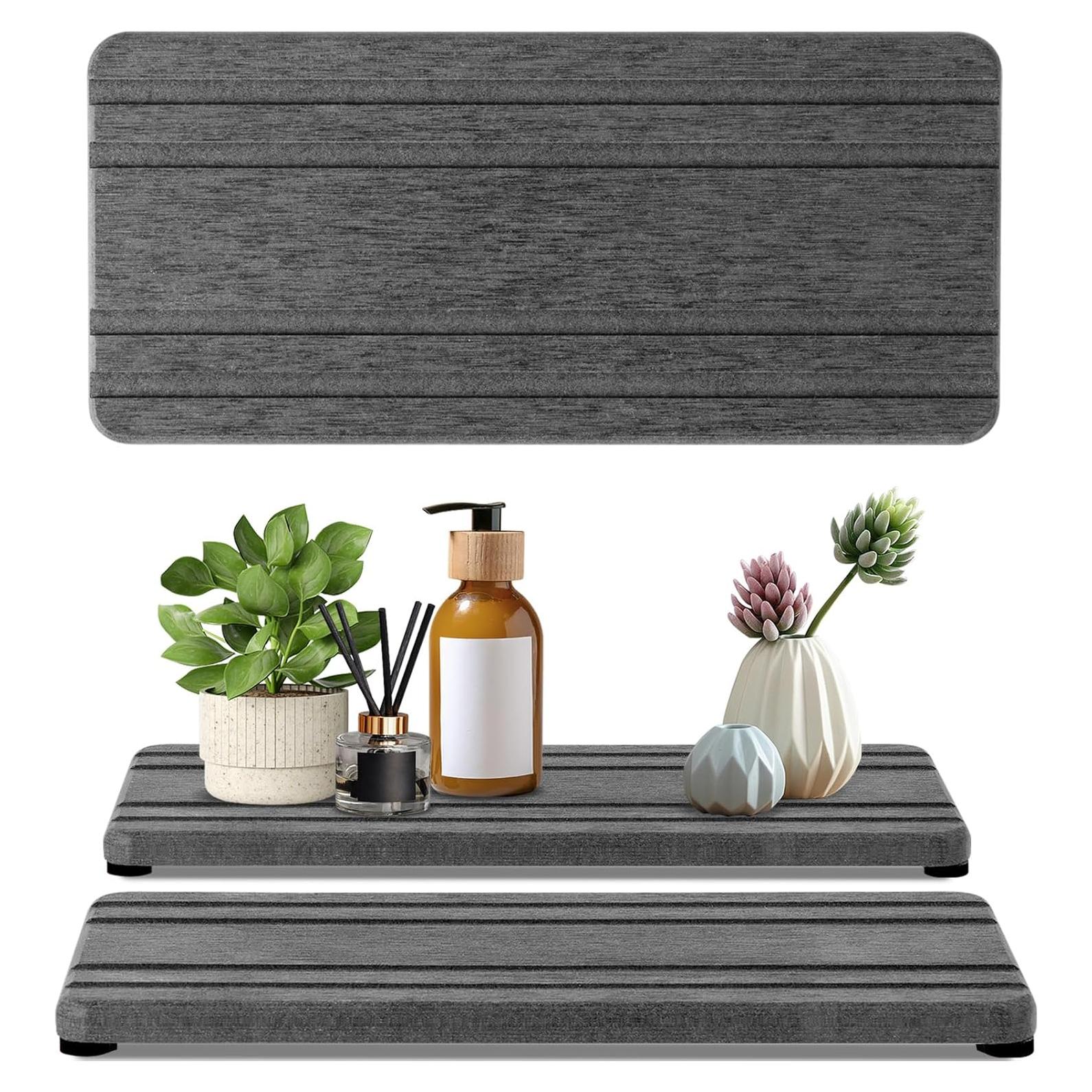 Bandeja de Diatomita Absorbente Lyxel 2 Piezas 21x10cm