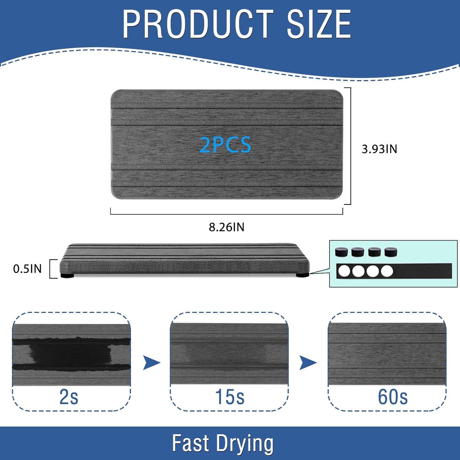 Bandeja de Diatomita Absorbente Lyxel 2 Piezas 21x10cm