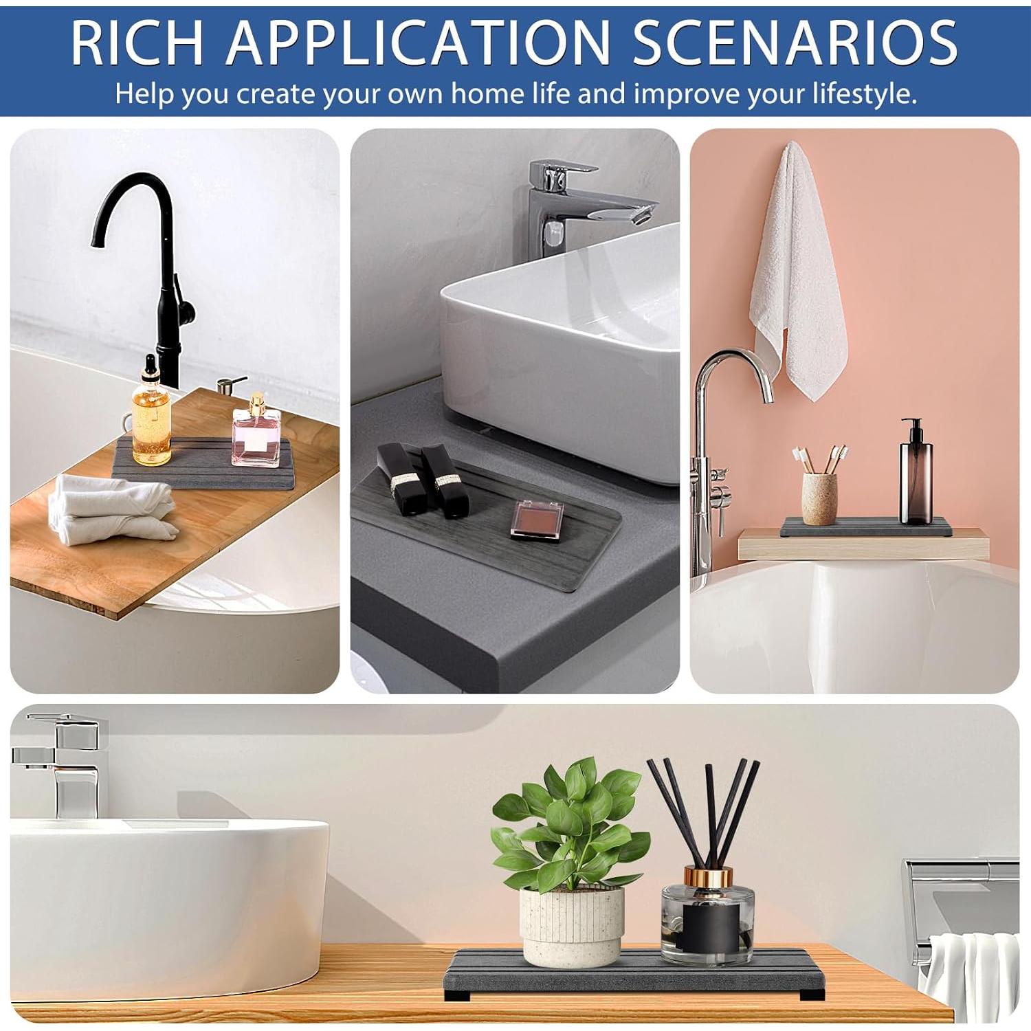 Bandeja de Diatomita Absorbente Lyxel 2 Piezas 21x10cm