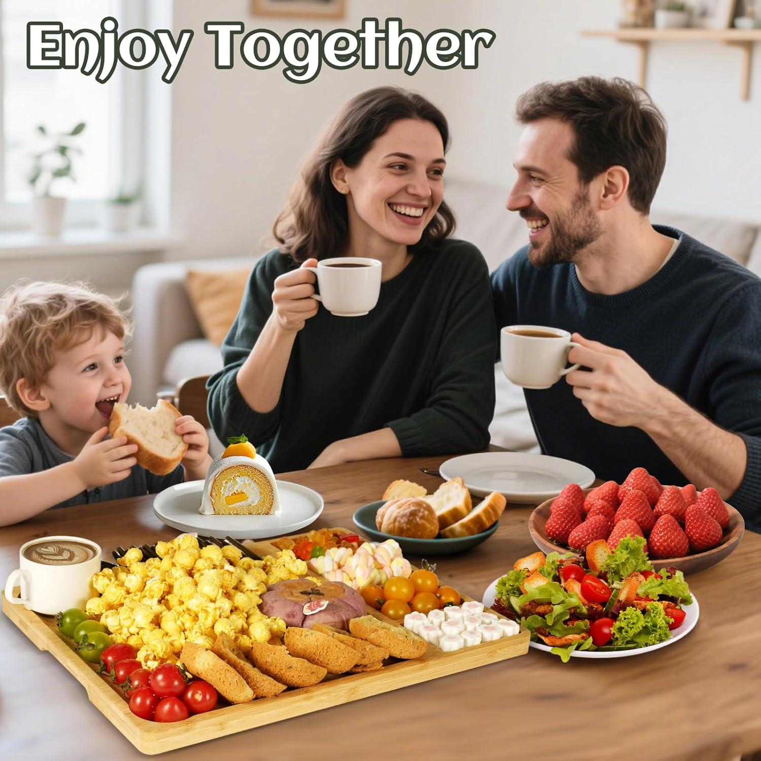 Juego de Tablas de Charcutería Zenxylo 2024 - Bambú 39.9x29.9 cm