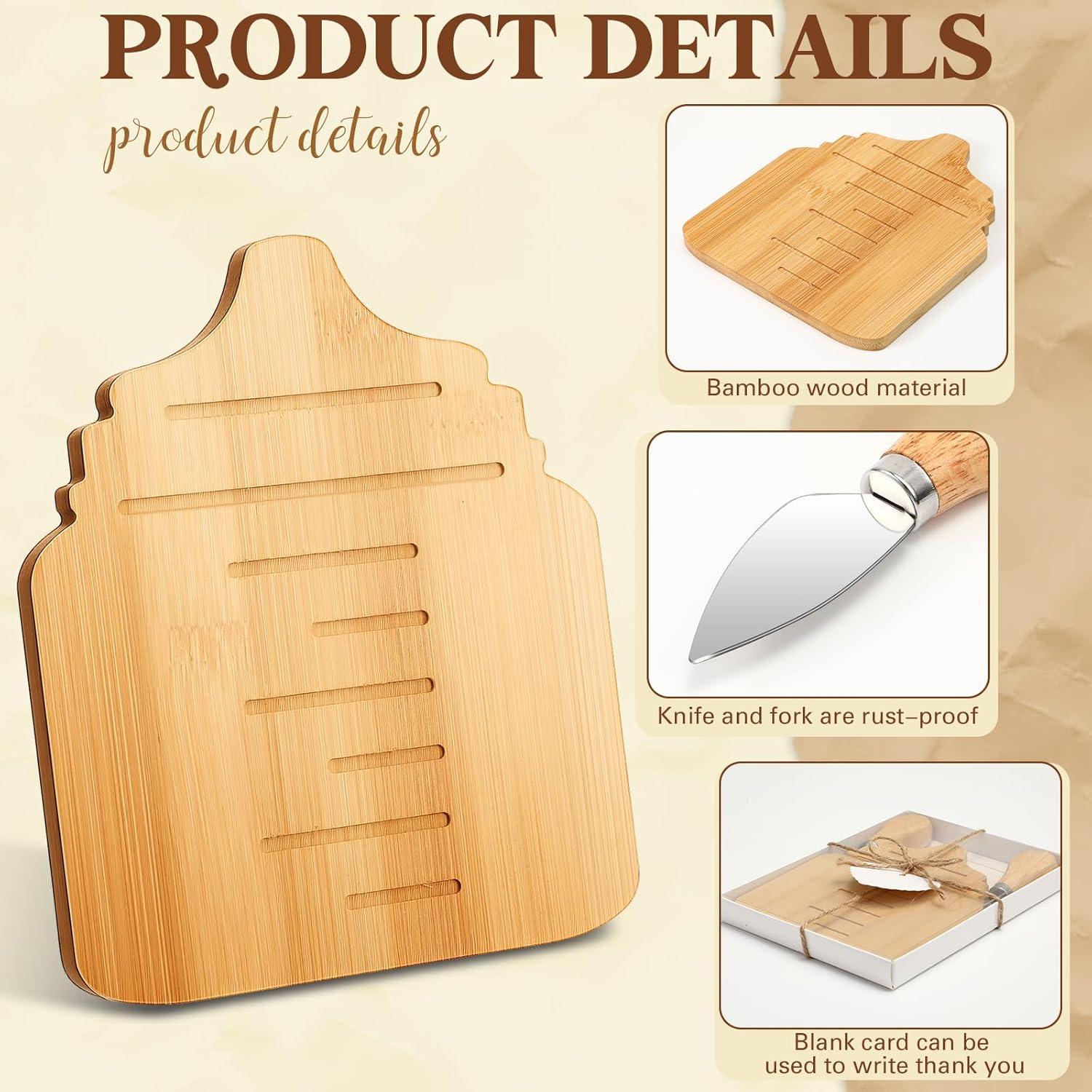 Conjunto de 31 Piezas para Baby Shower Skybooly - Tablas de Charcutería Mini