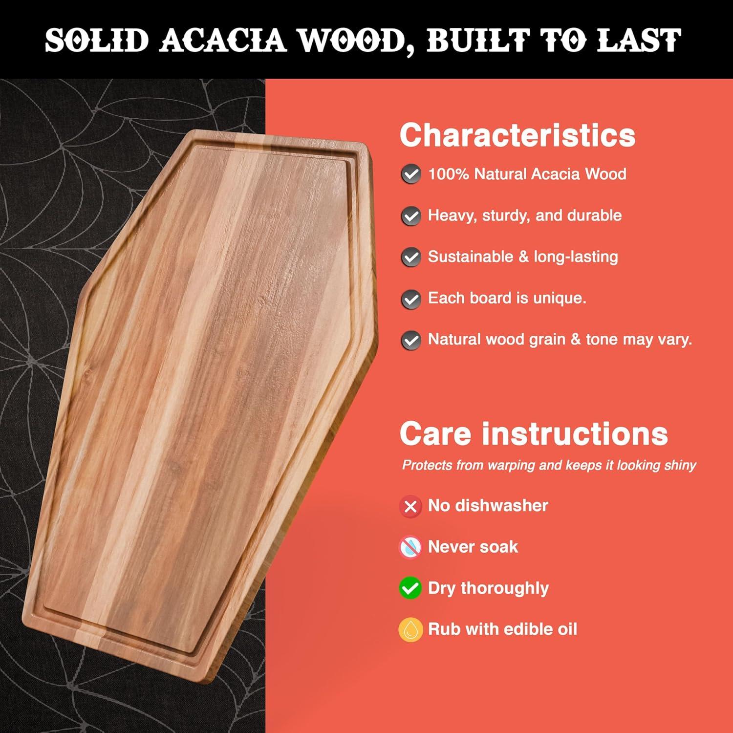 Tabla de Charcutería Gótica Berry Good Lunch 43x27cm Madera Acacia