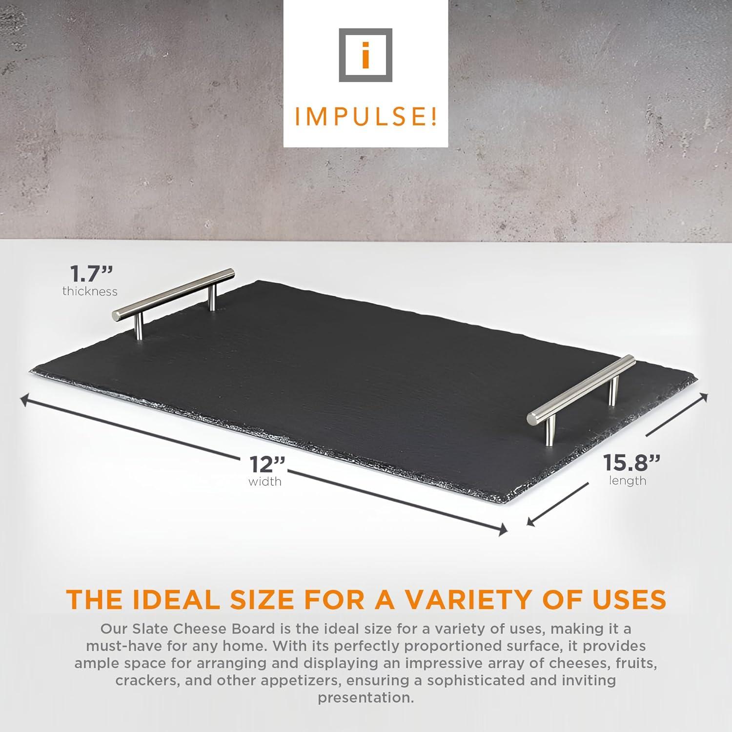 Bandeja de Fiesta de Pizarra IMPULSE! 40x30 cm para Aperitivos