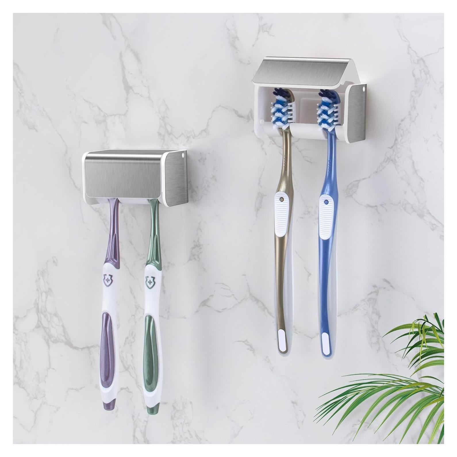 Soportes de Cepillos de Dientes Montados en Pared PARKMANI - 2 PCS