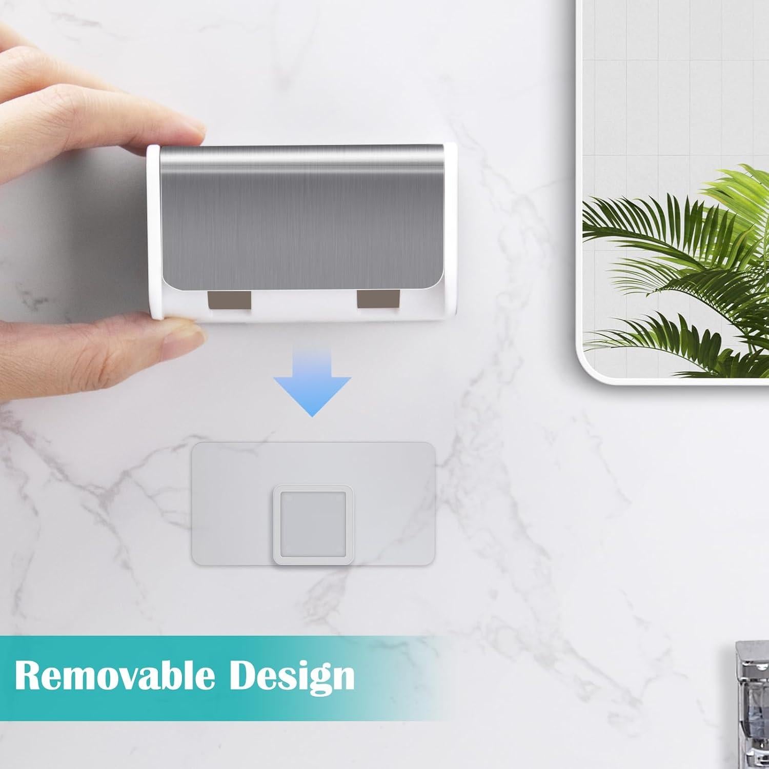 Soportes de Cepillos de Dientes Montados en Pared PARKMANI - 2 PCS