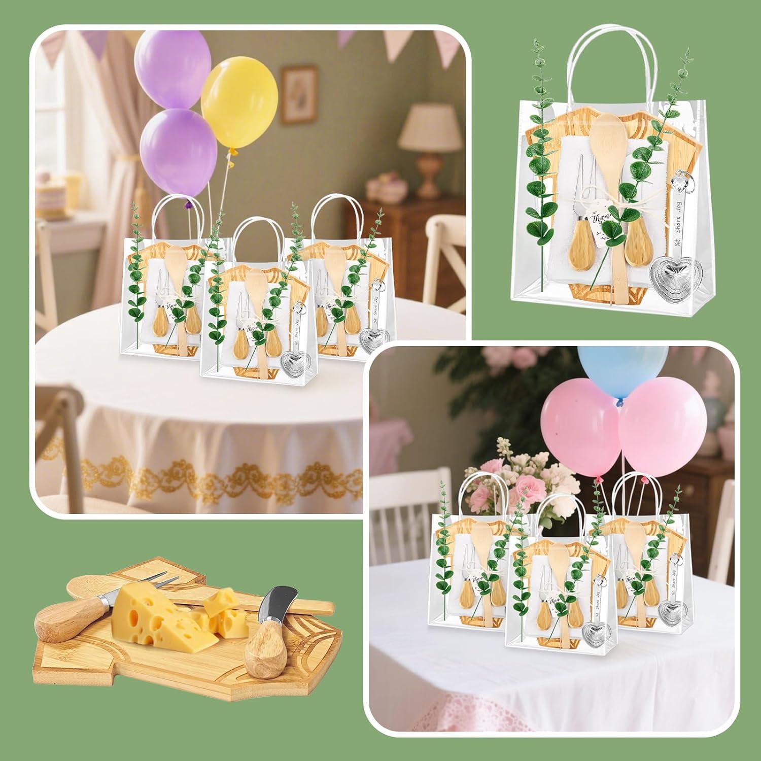 121 Piezas Conjunto de Premios Baby Shower Bambú y Utensilios