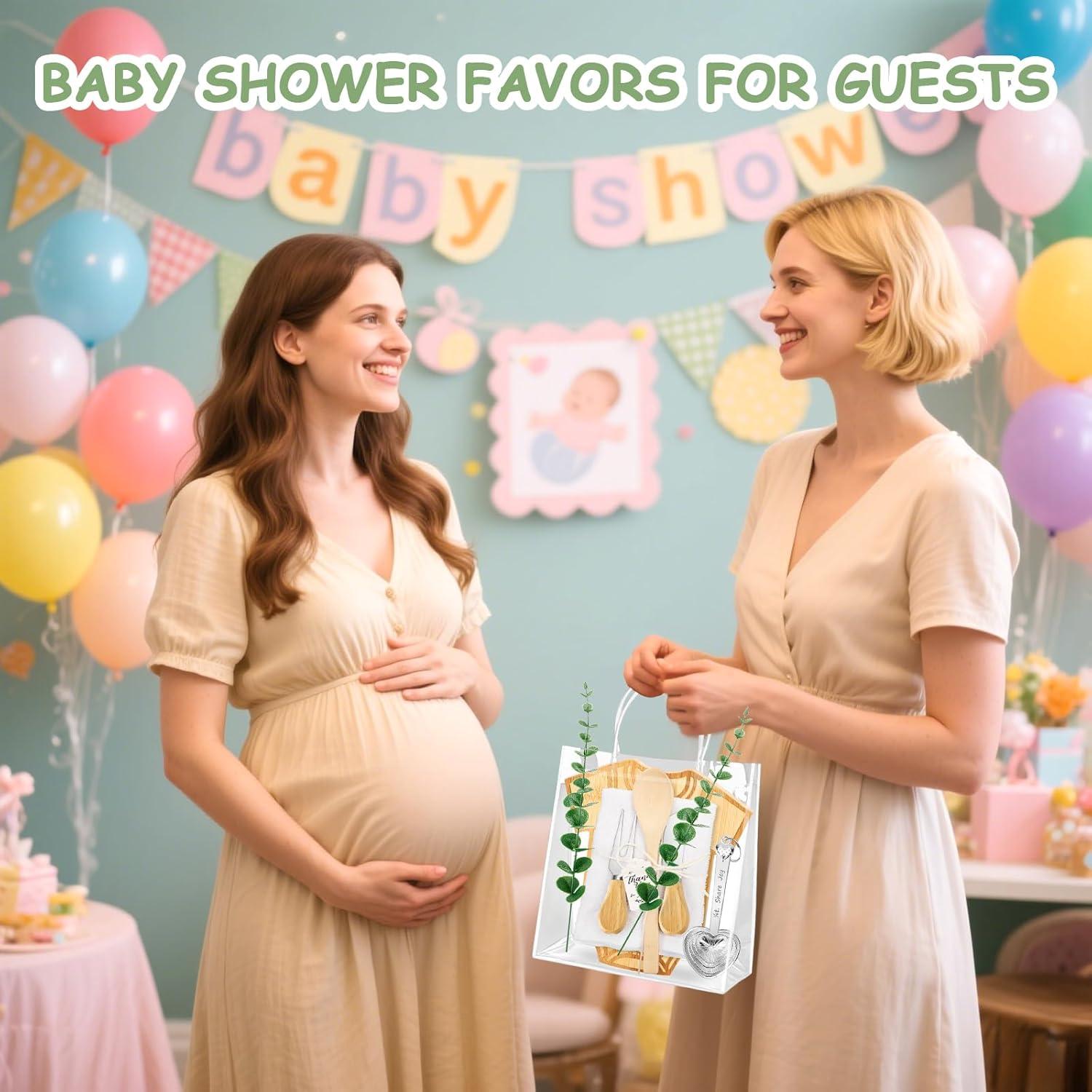 121 Piezas Conjunto de Premios Baby Shower Bambú y Utensilios