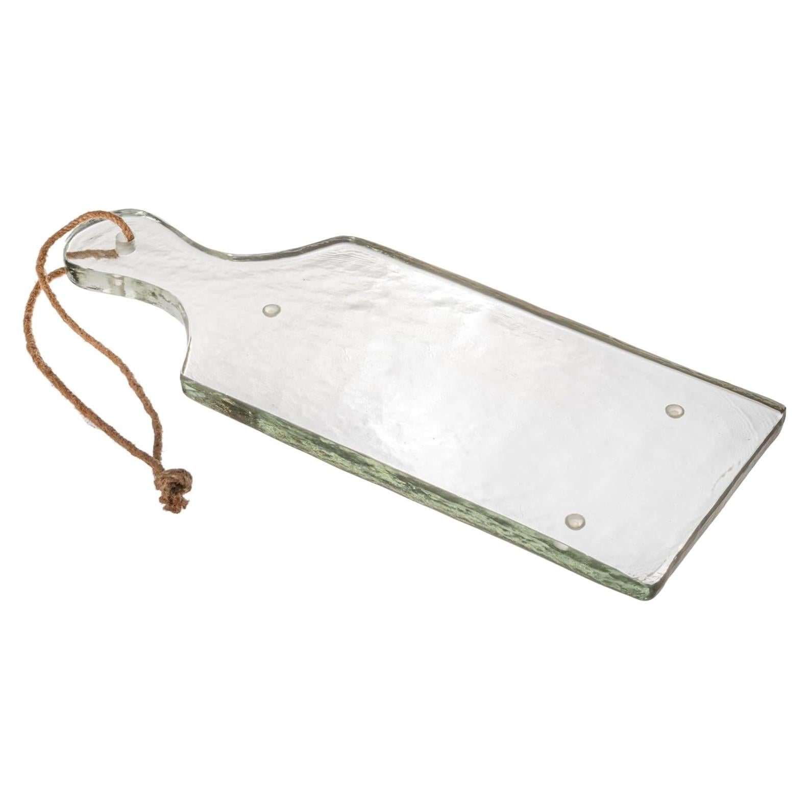 Tabla de Queso y Servir Bloomingville Vidrio Texturizado 38.7x14.6 cm