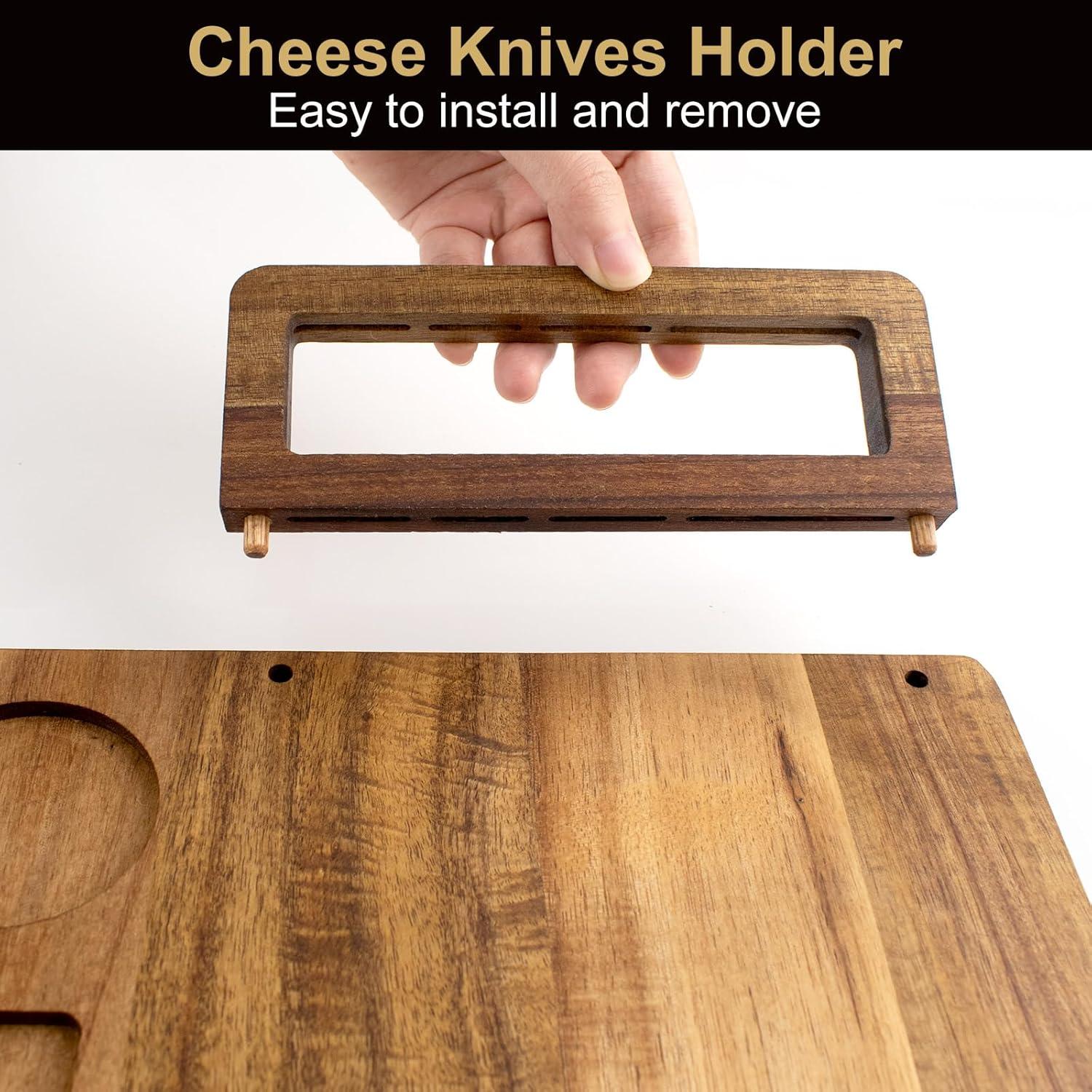 Juego de Tablas de Charcutería de Madera de Acacia Blaithom