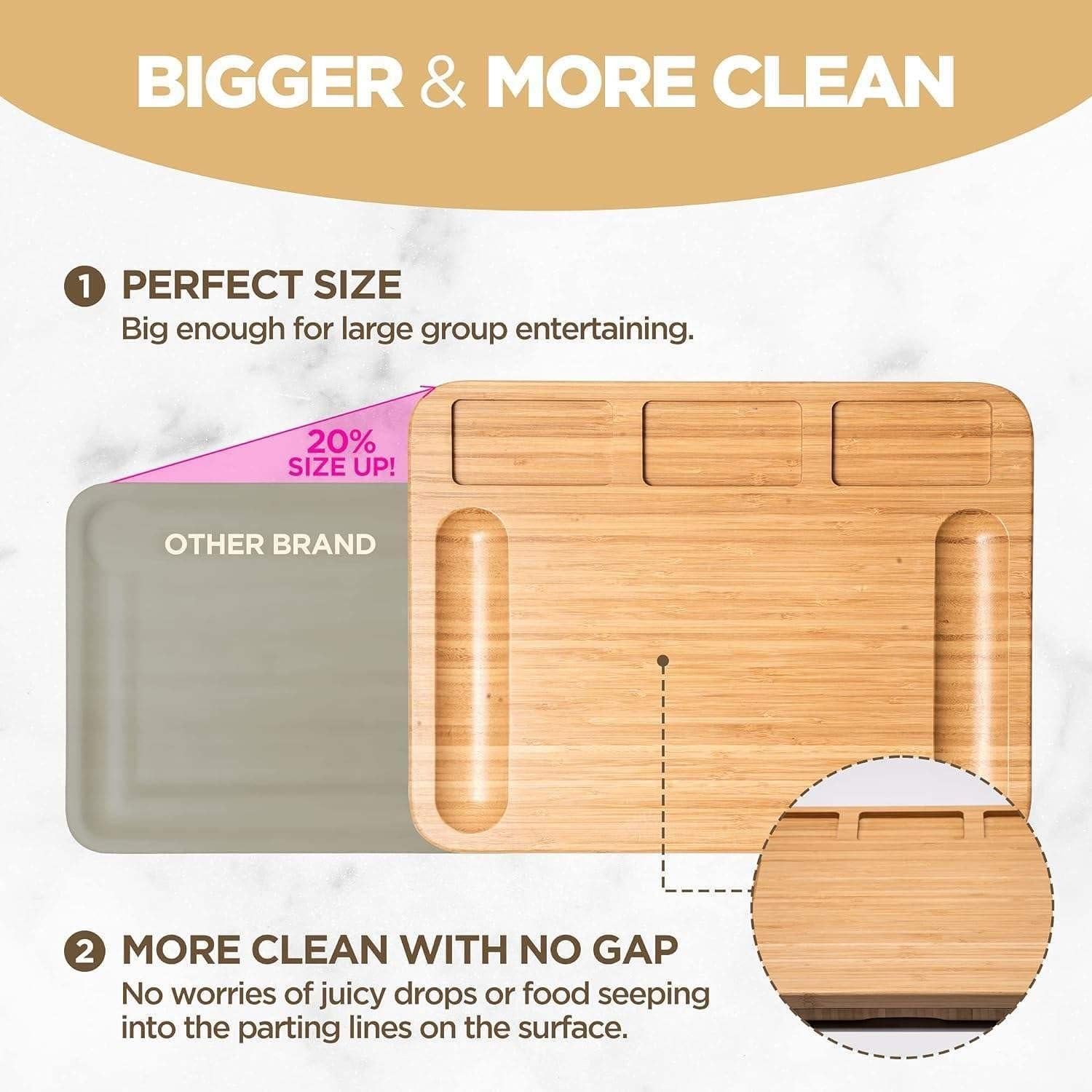 Tabla de Charcutería SwandTanpand con 6 Cuchillos y Bandeja