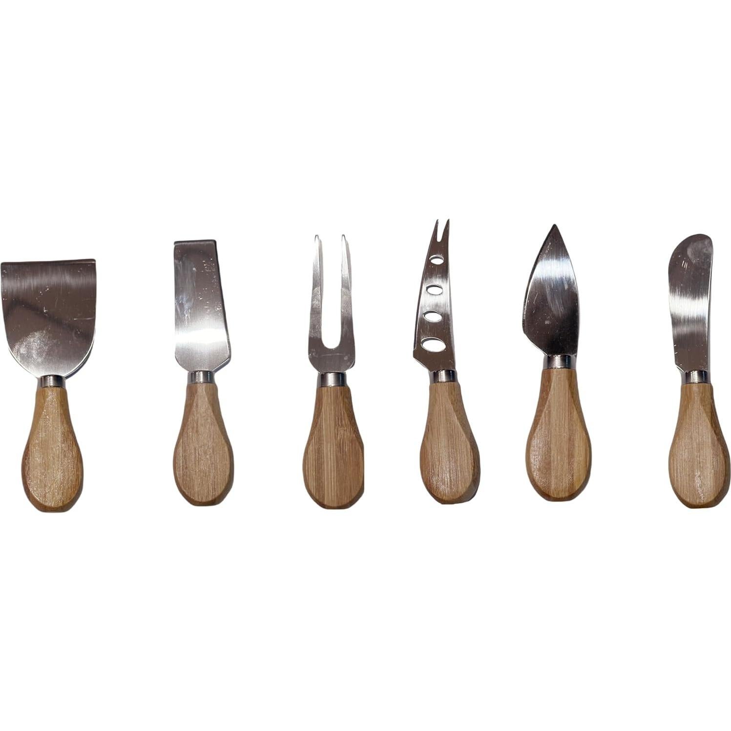 Tabla de Charcutería SwandTanpand con 6 Cuchillos y Bandeja