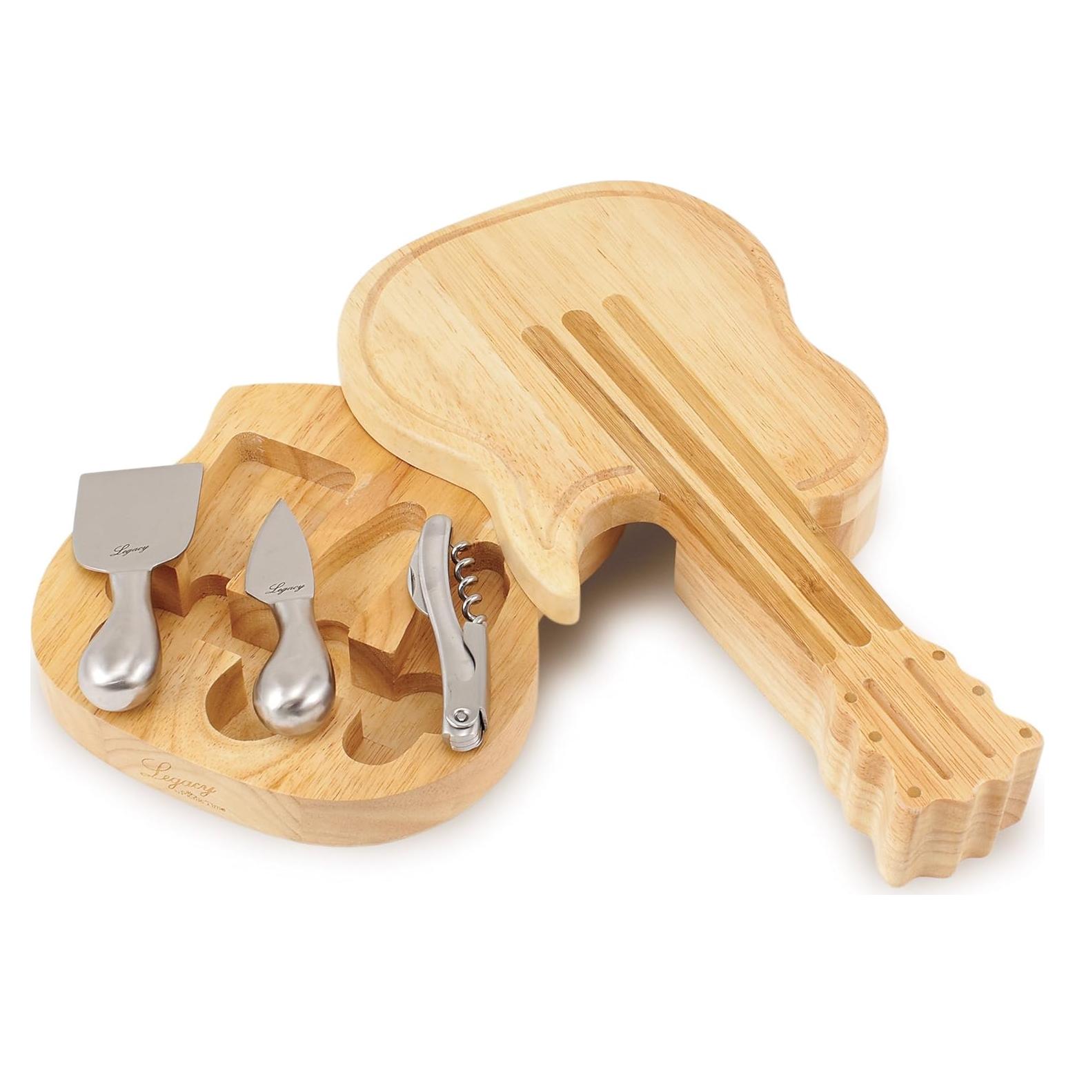 Tabla de Queso Guitarra TOSCANA Picnic Time con Cuchillos