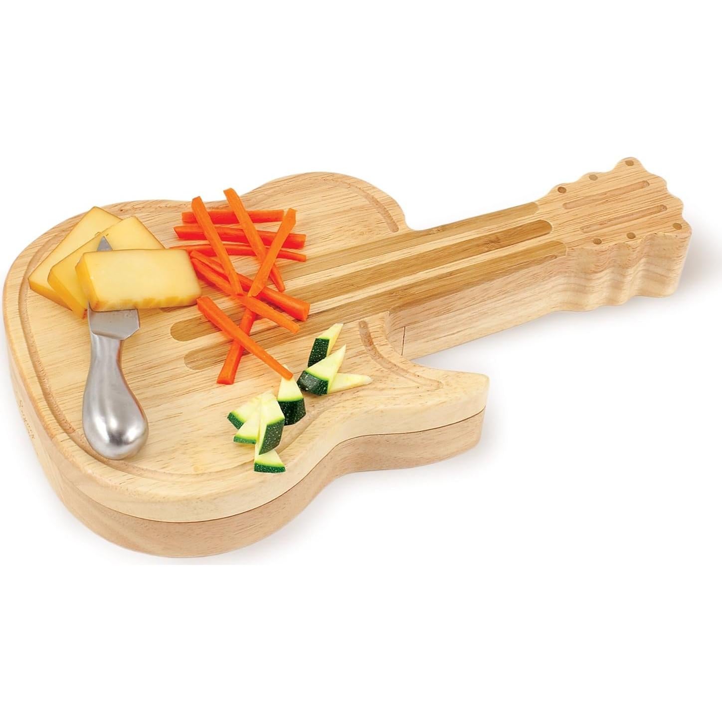 Tabla de Queso Guitarra TOSCANA Picnic Time con Cuchillos