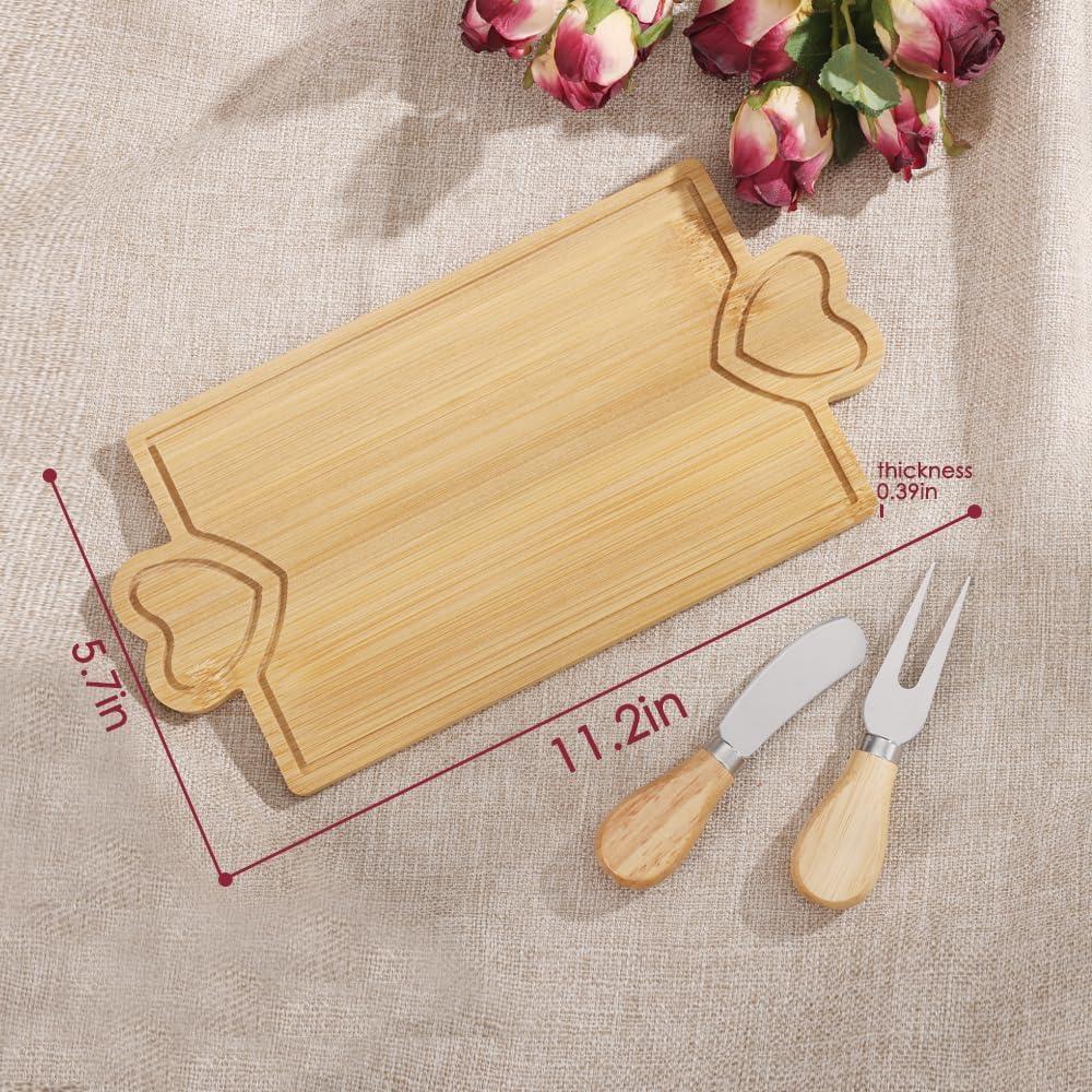 Set de 12 Mini Tablas de Charcutería de Bambú con Cuchillos