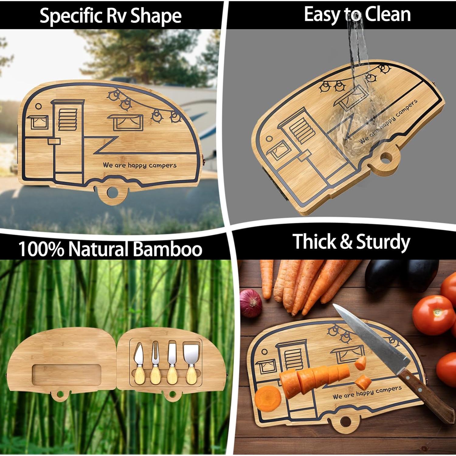 Tablero de Queso Plegable Nianjida de Bambú 62x20 cm RV