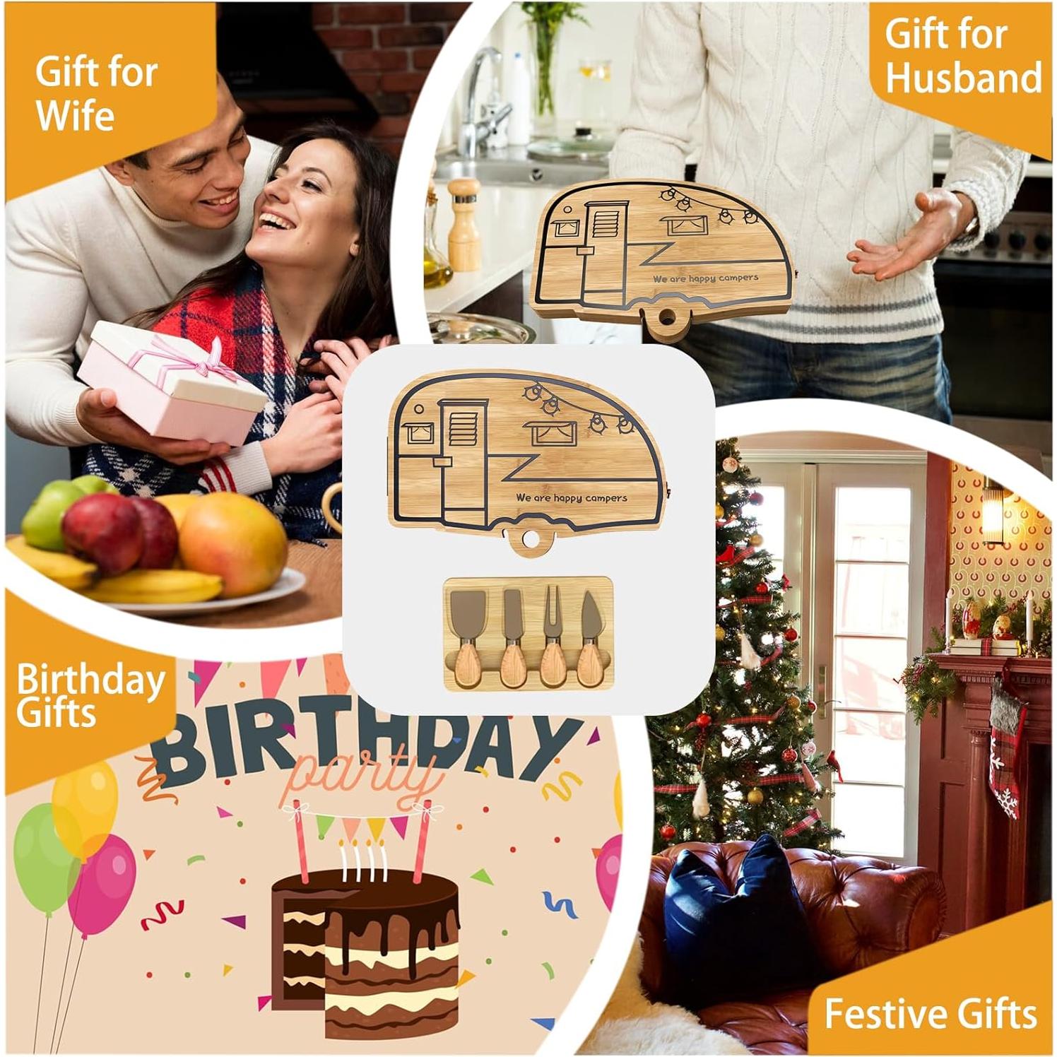 Tablero de Queso Plegable Nianjida de Bambú 62x20 cm RV