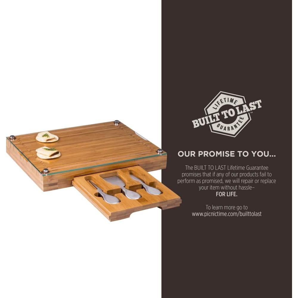 Juego de Tabla de Queso 5 Piezas NCAA Picnic Time Concerto