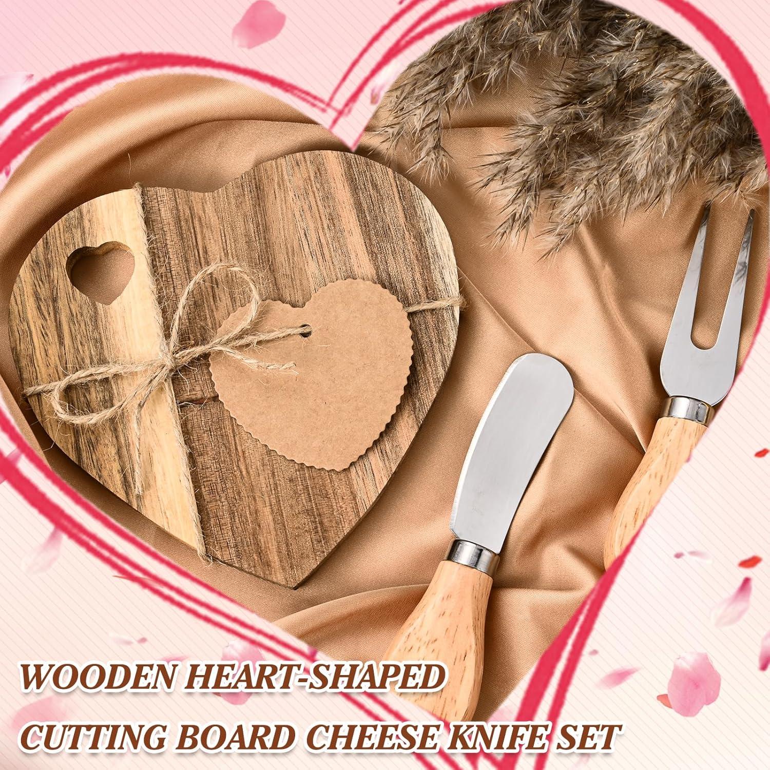 Set de 12 Tablas de Charcutería en Forma de Corazón Olgaa