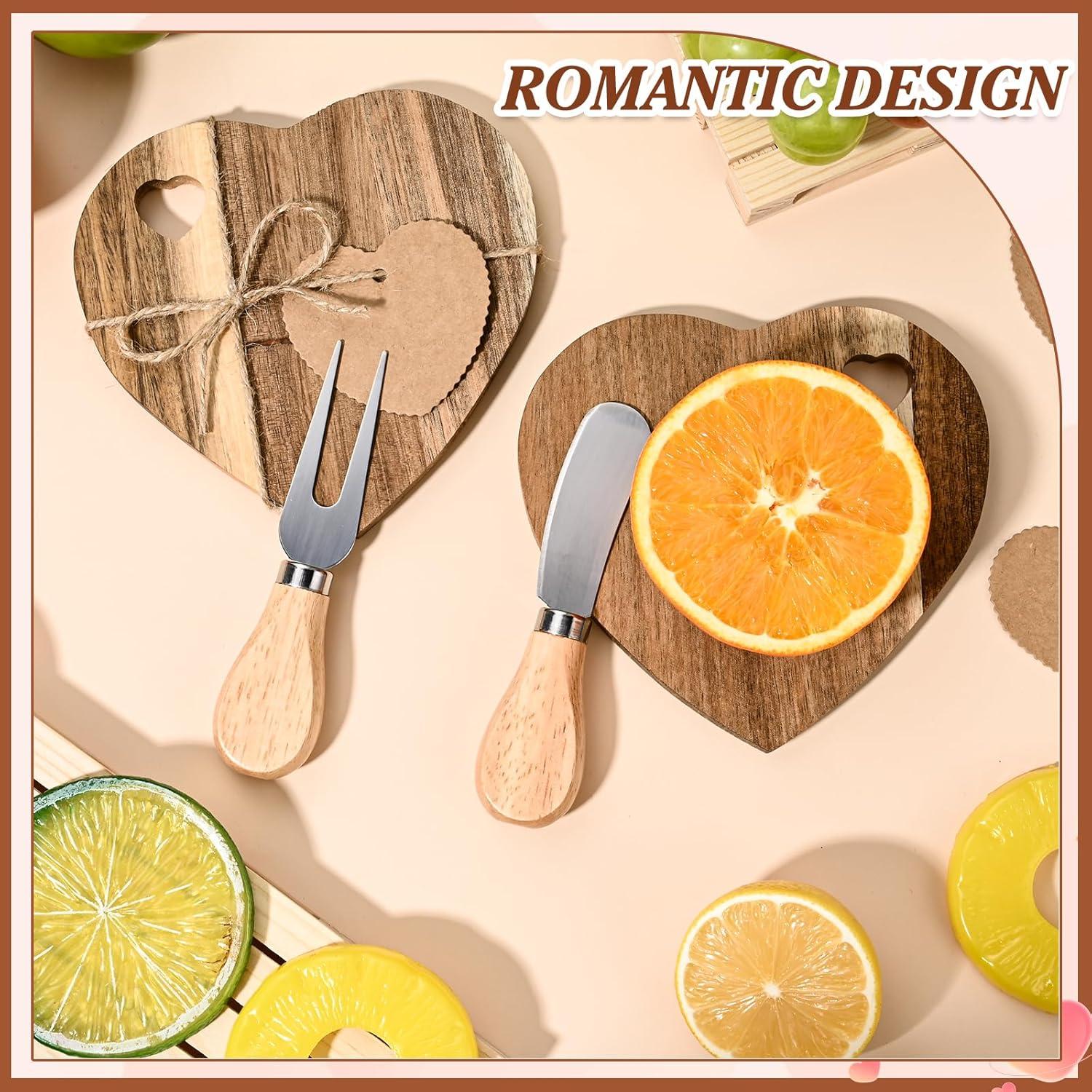 Set de 12 Tablas de Charcutería en Forma de Corazón Olgaa