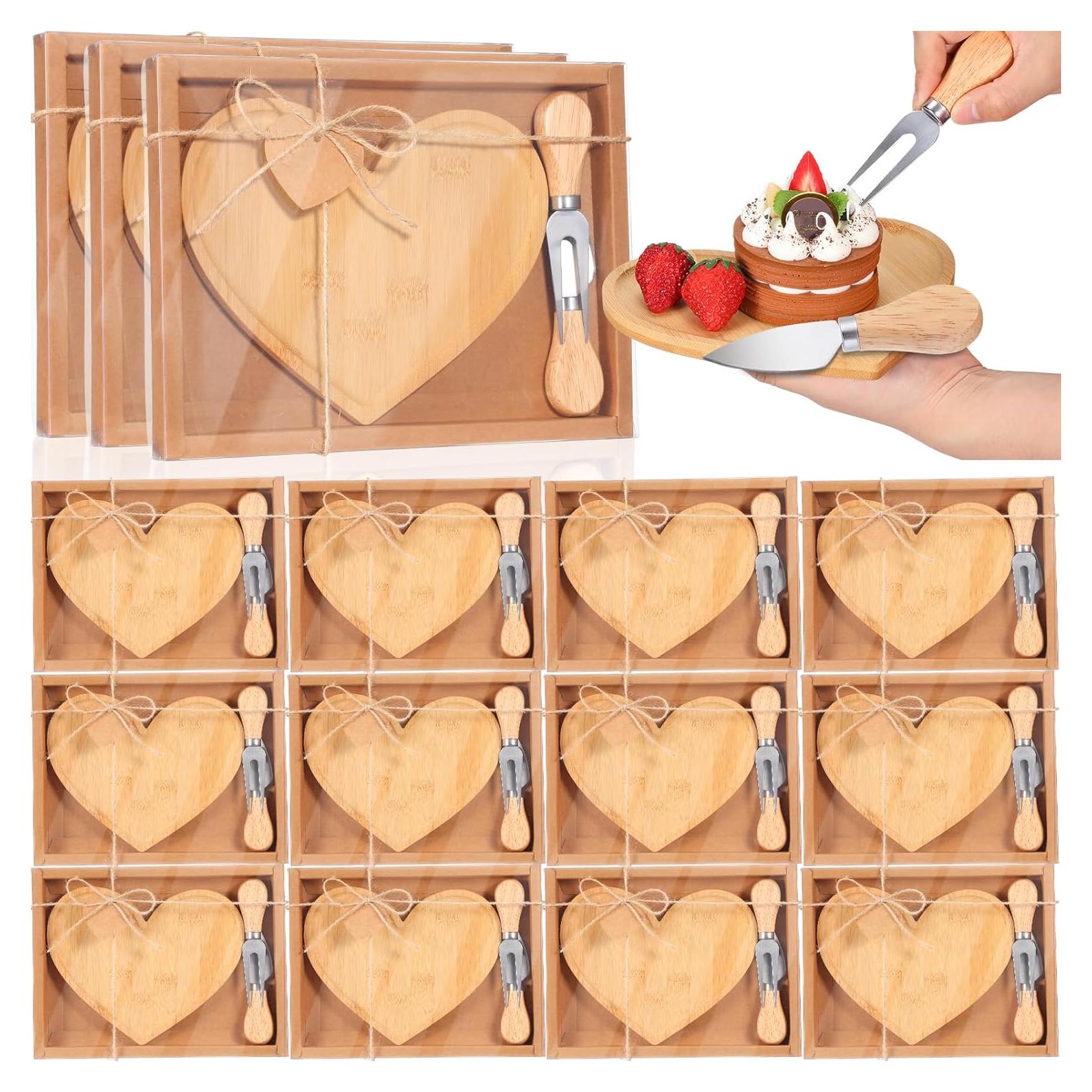 Set de Tabla de Queso Corazón Nuogo con Cuchillos y Regalos