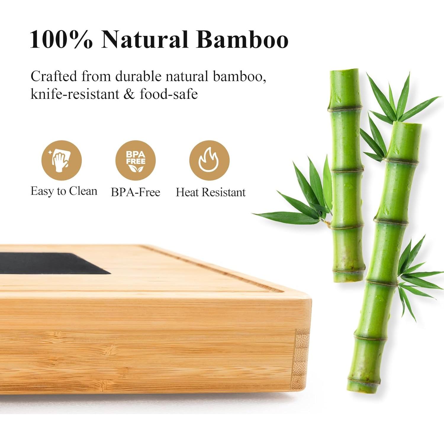 Tabla de Charcutería Extra Grande Maxboro 85.6x39.9 cm 100% Bambú