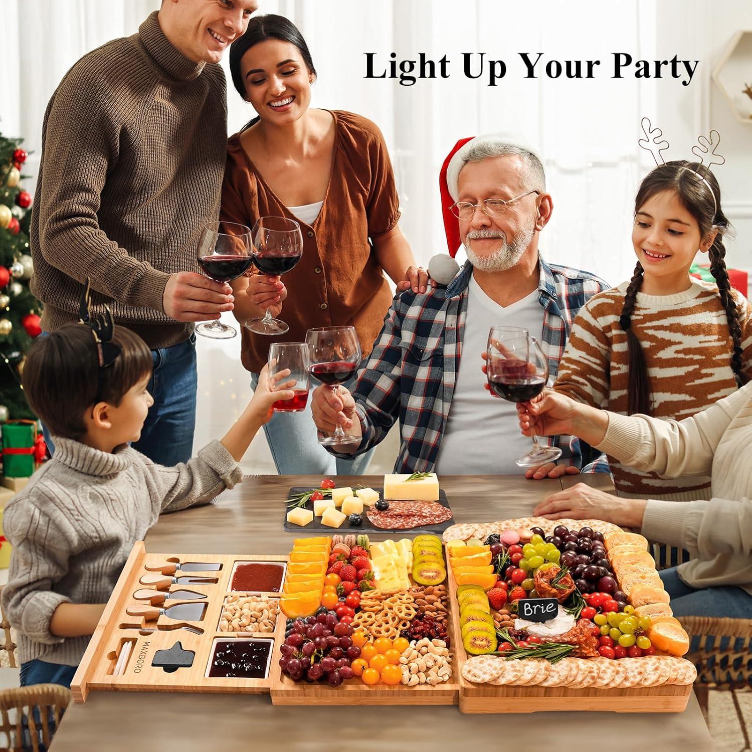 Tabla de Charcutería Extra Grande Maxboro 85.6x39.9 cm 100% Bambú