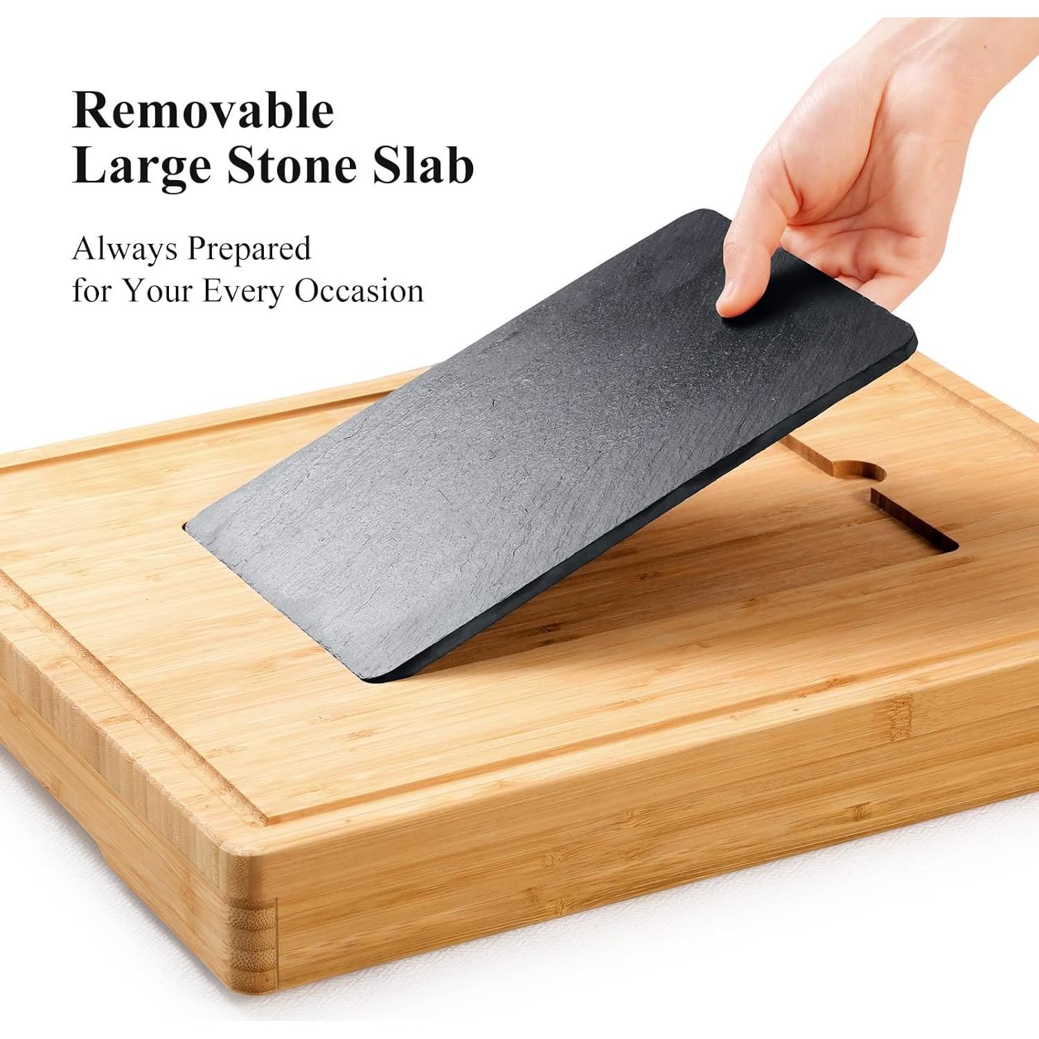 Tabla de Charcutería Extra Grande Maxboro 85.6x39.9 cm 100% Bambú