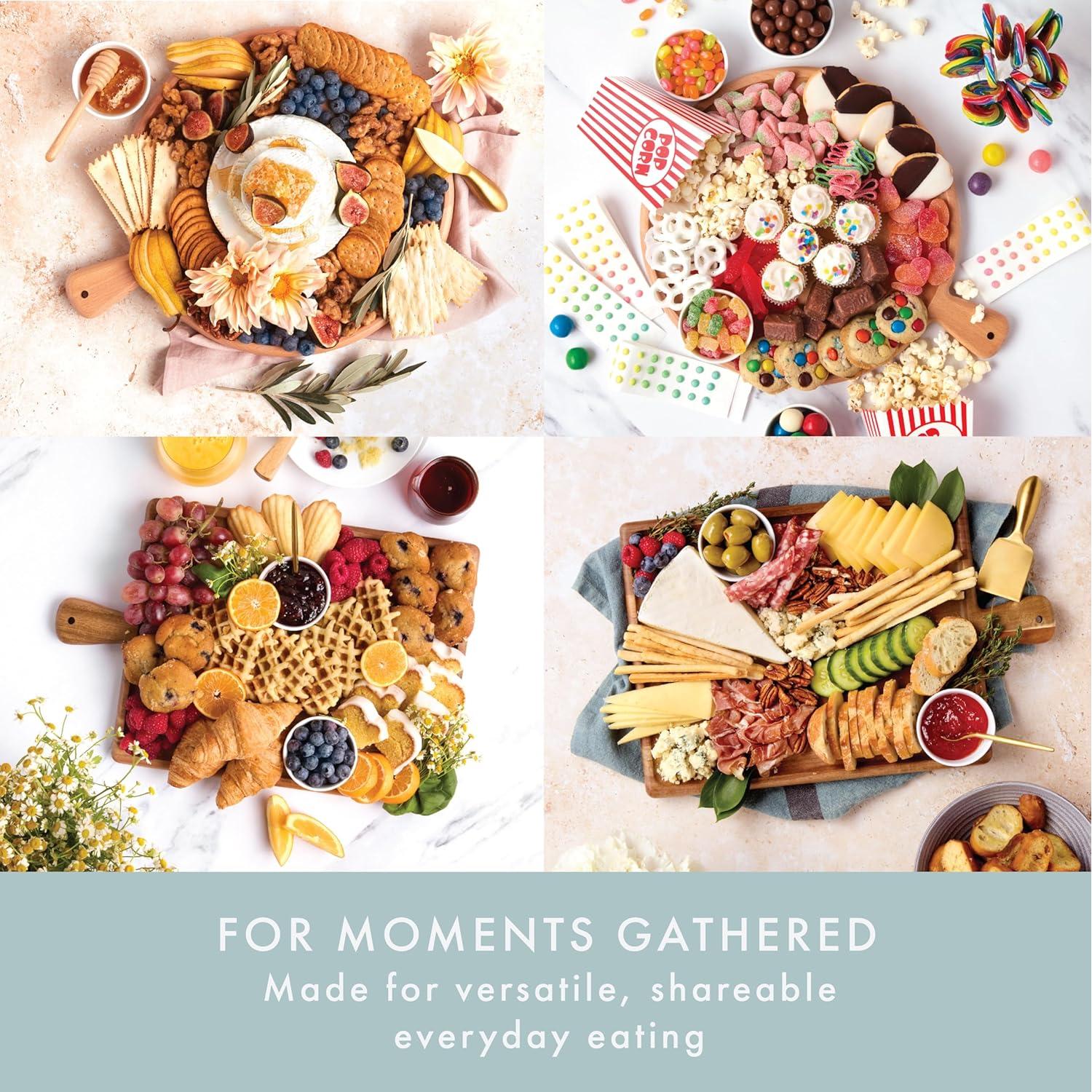 Tabla de Charcutería Grazerie de Madera de Acacia 35.5x25.4cm